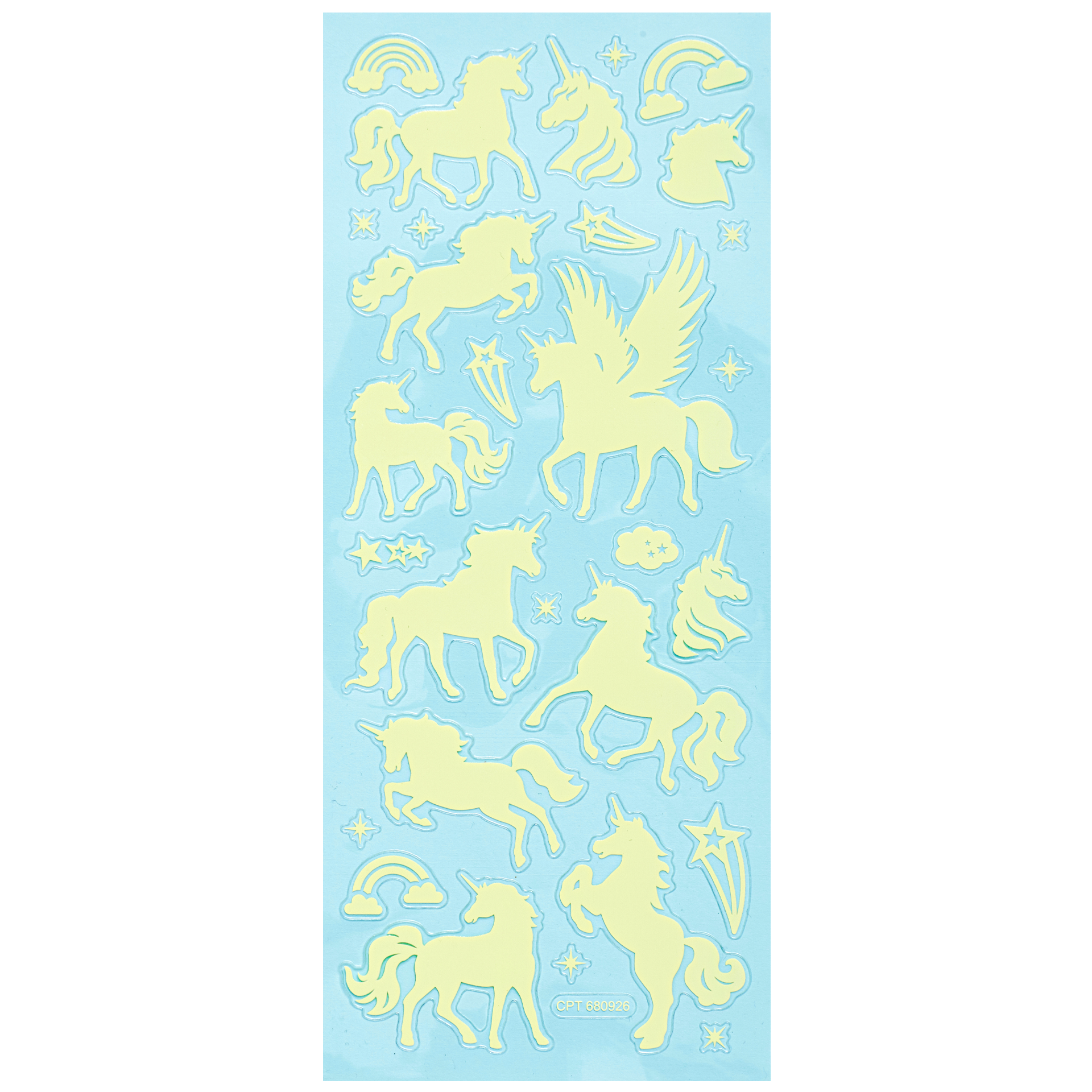 Stickers glow in the dark Unicorn