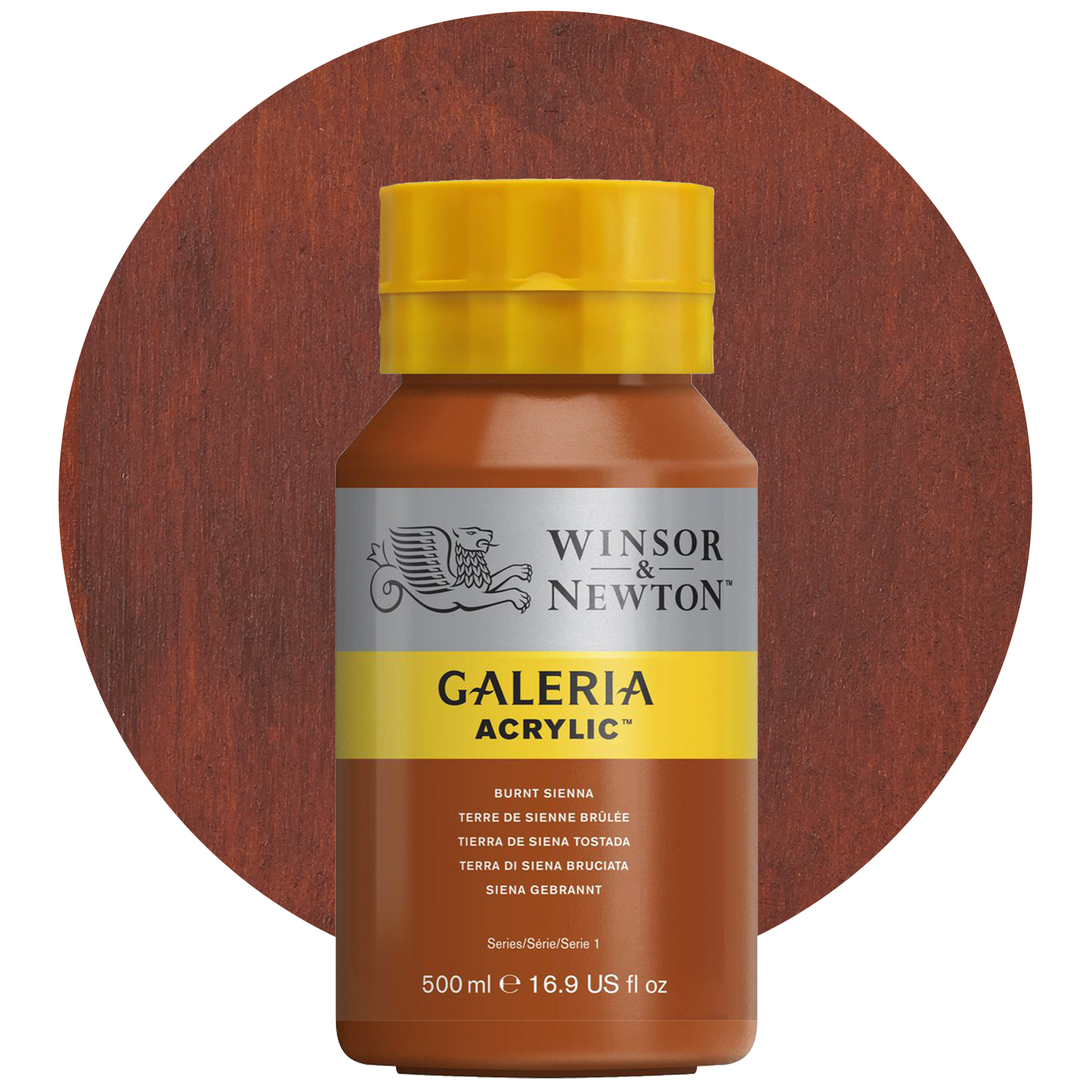 Winsor & Newton Akrylfärg Galeria, bränd sienna