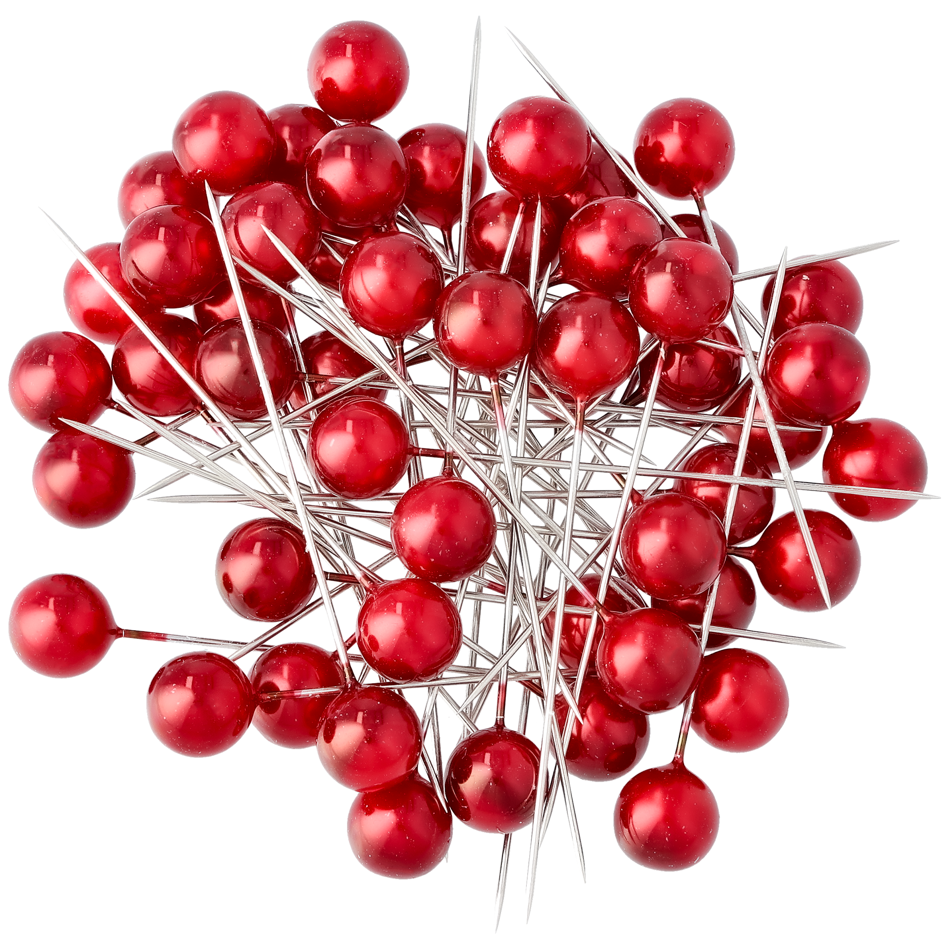 Dekorationsnåle, rød