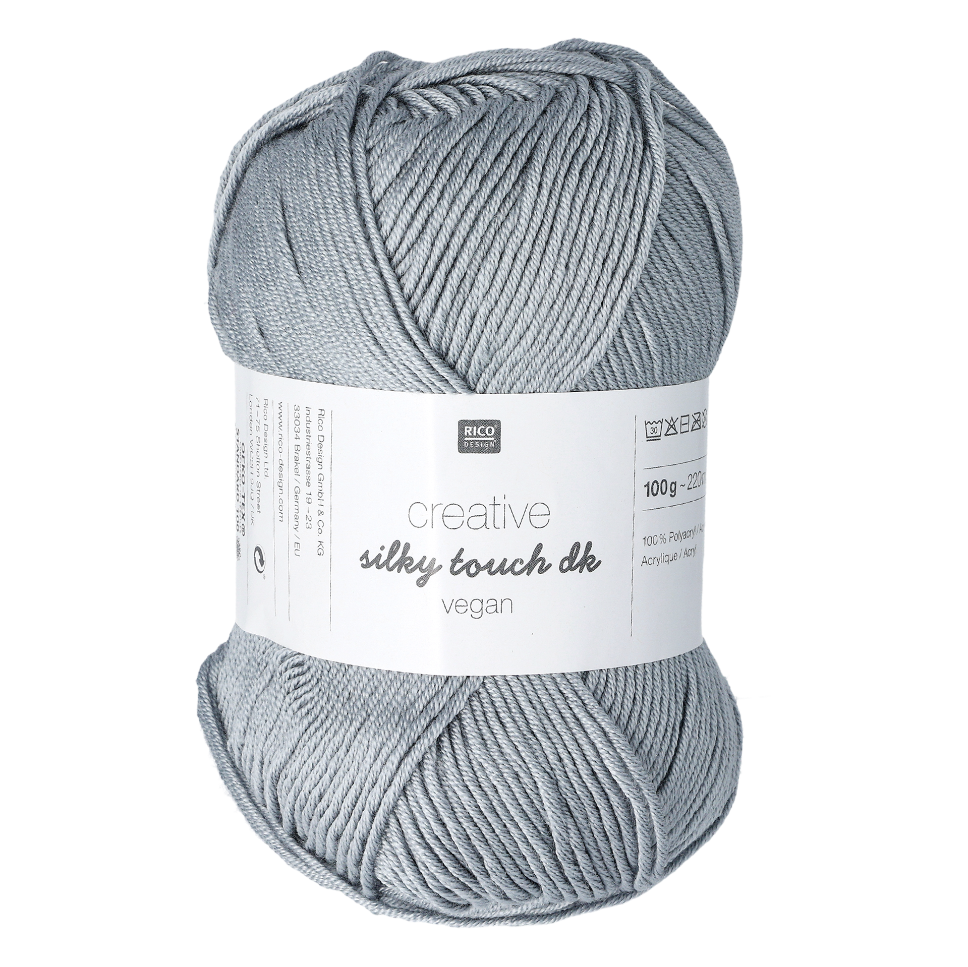 Creative silky touch vegan, gråblå