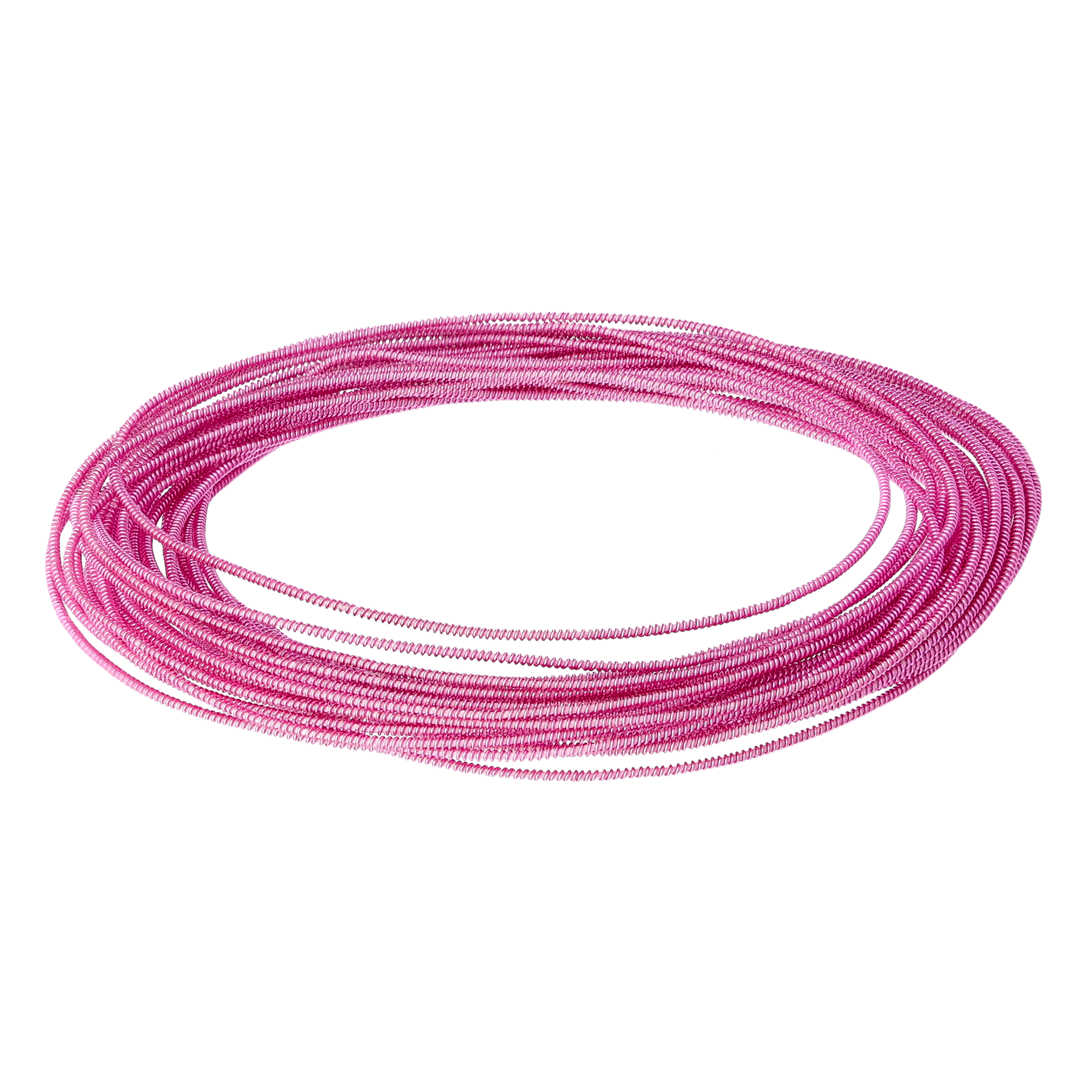 Spunnen koppartråd, rosa