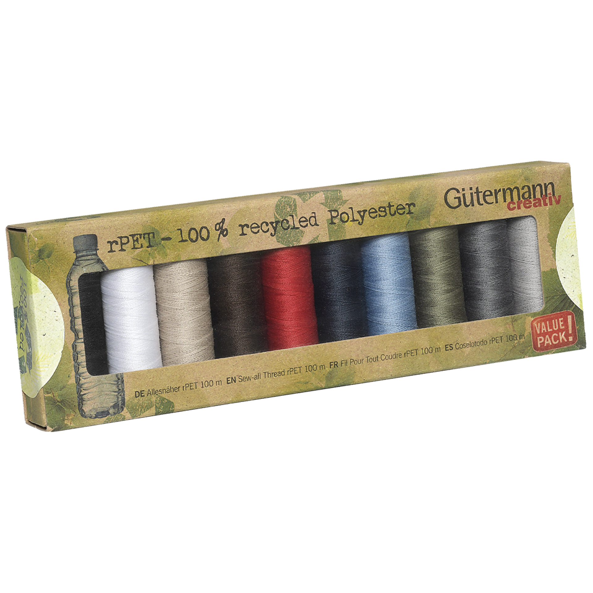Gütermann Lankasetti rPet kaikille kankaille