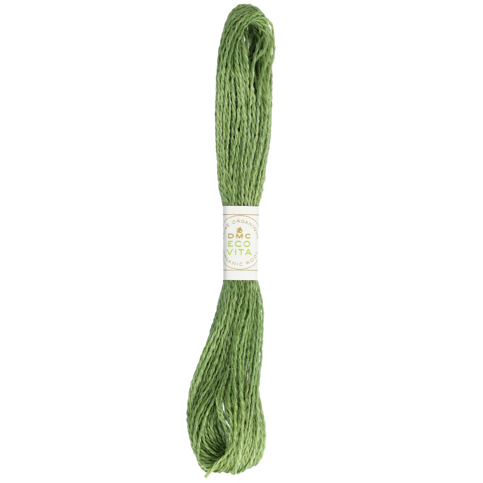 Ullbroderigarn Eco Vita, mossgrön