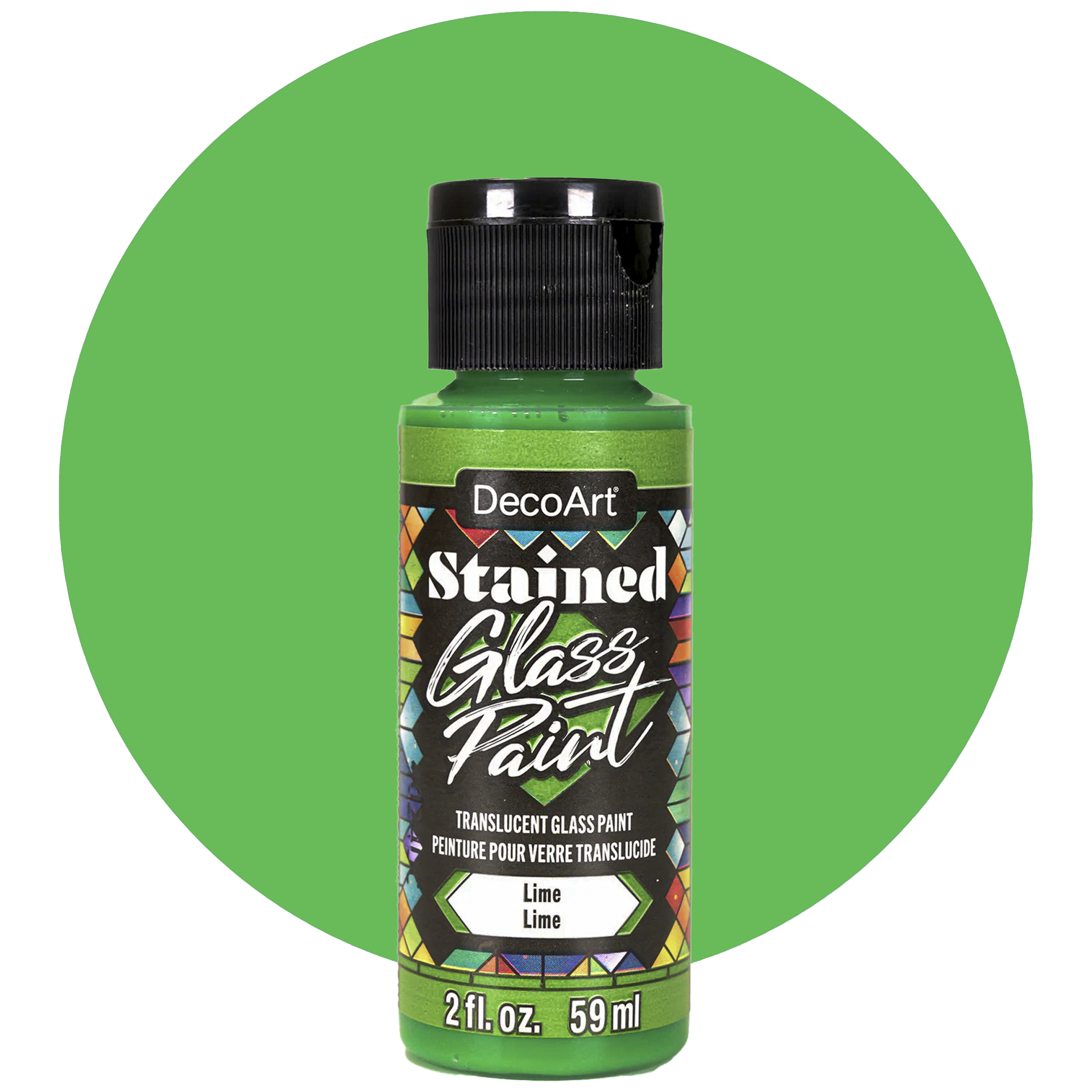 Deco Art Stained glass paint, Lime