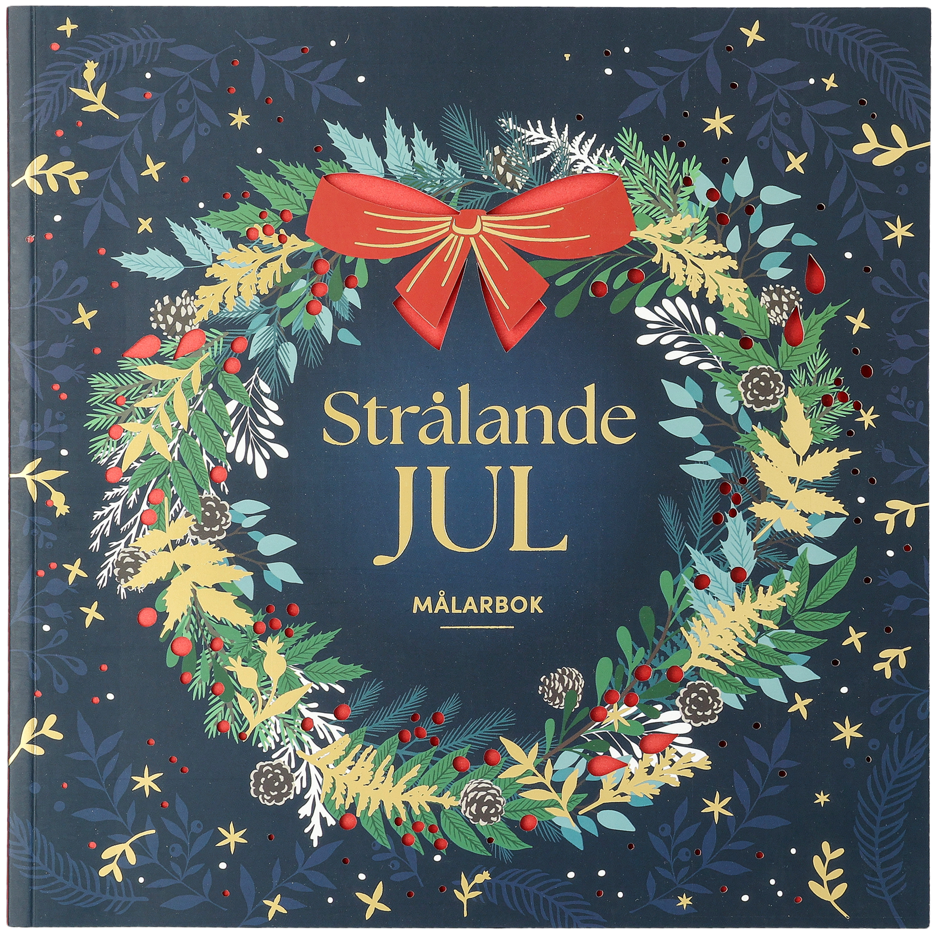 Strålande jul: målarbok