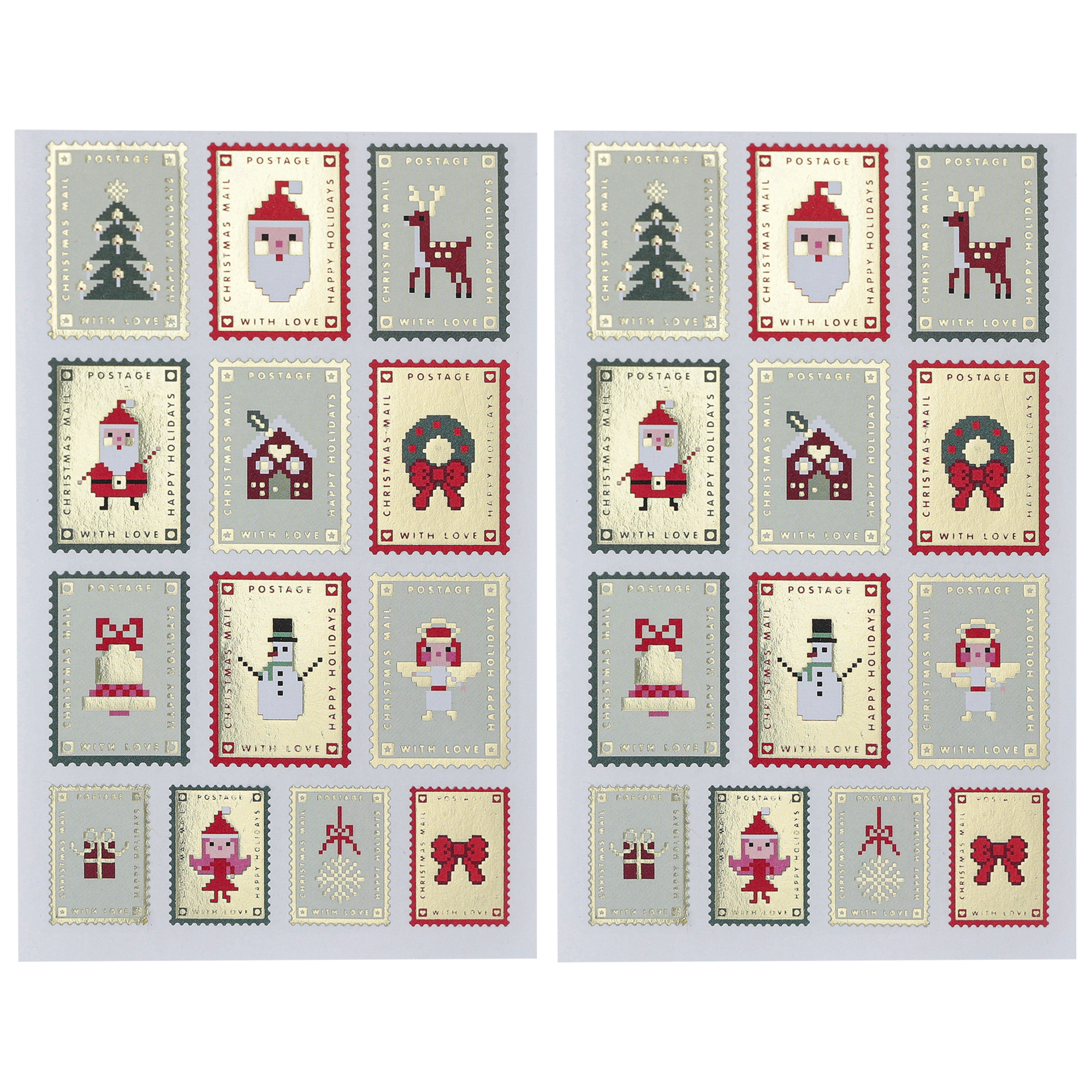 Stickers julefrimerker