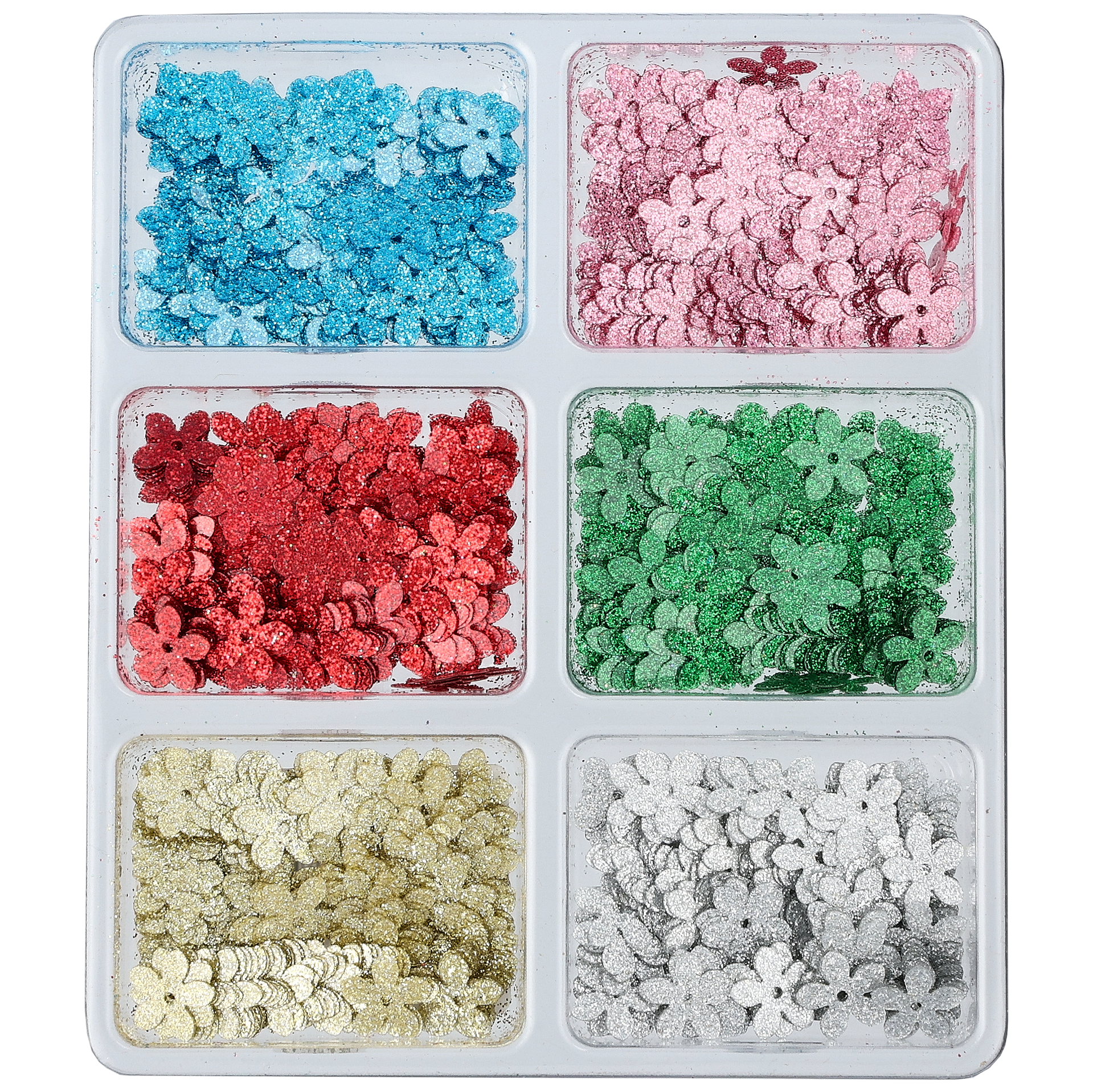 Paljetter blommor, Glitter