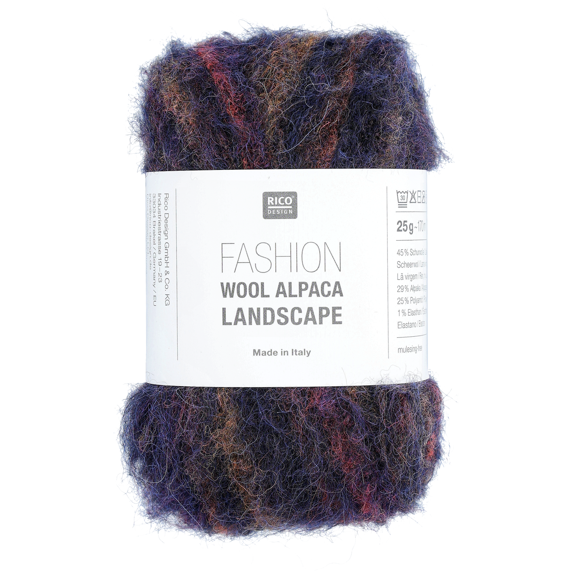 Fashion wool alpaca landscape, Dark Berries