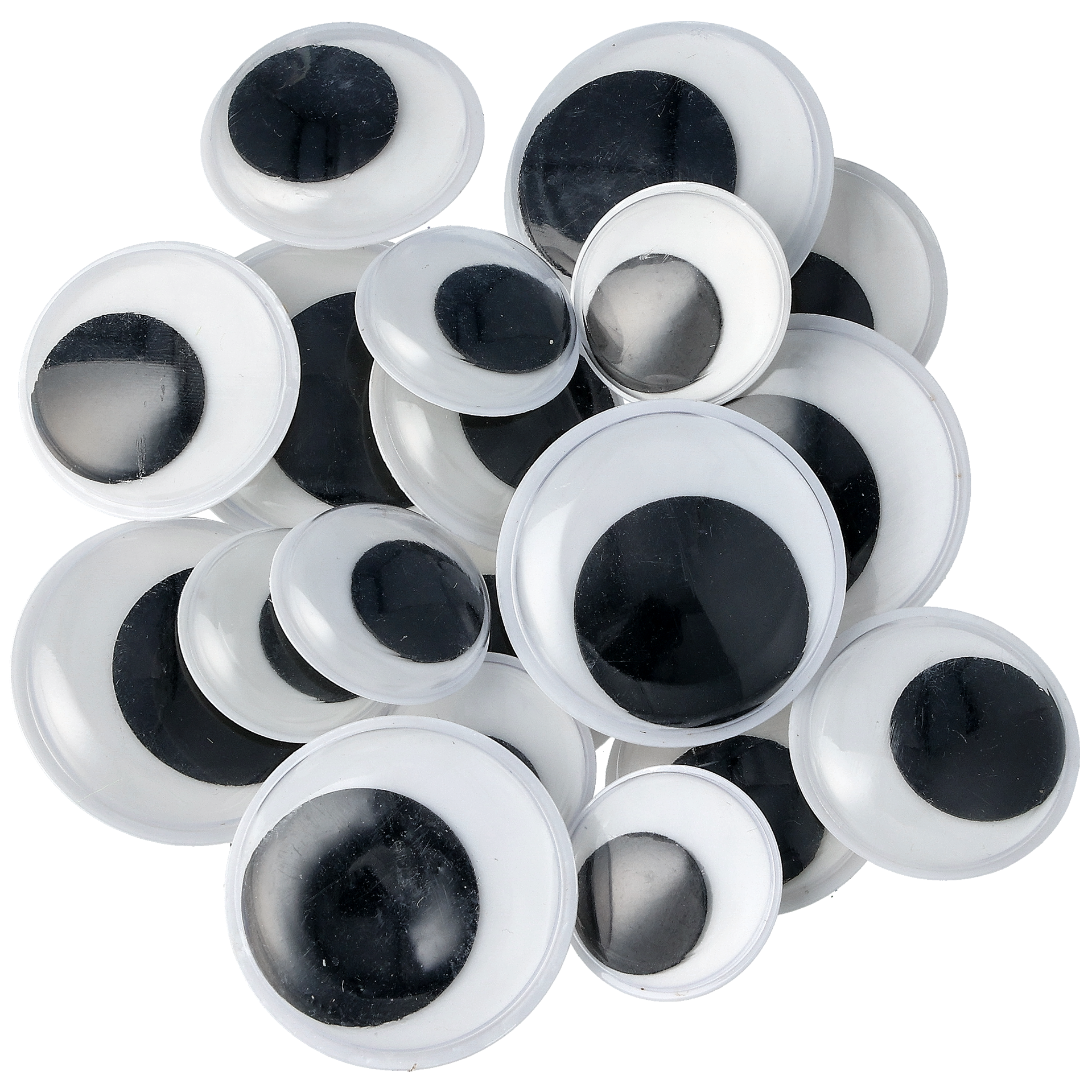 Store selvklebende øyne