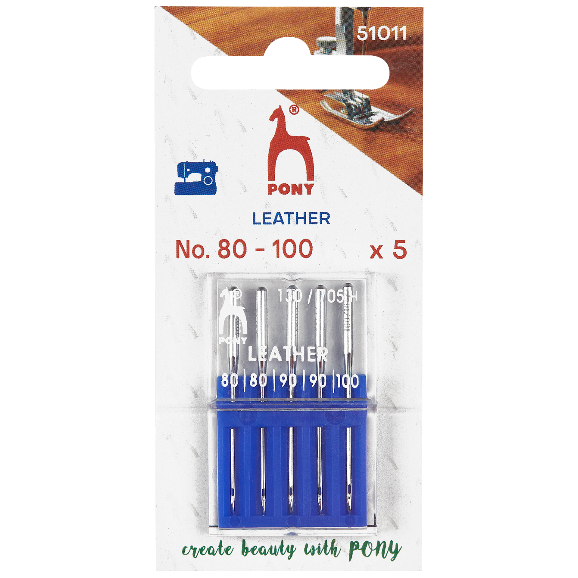 Symaskinsnålar skinn, nr 80-100