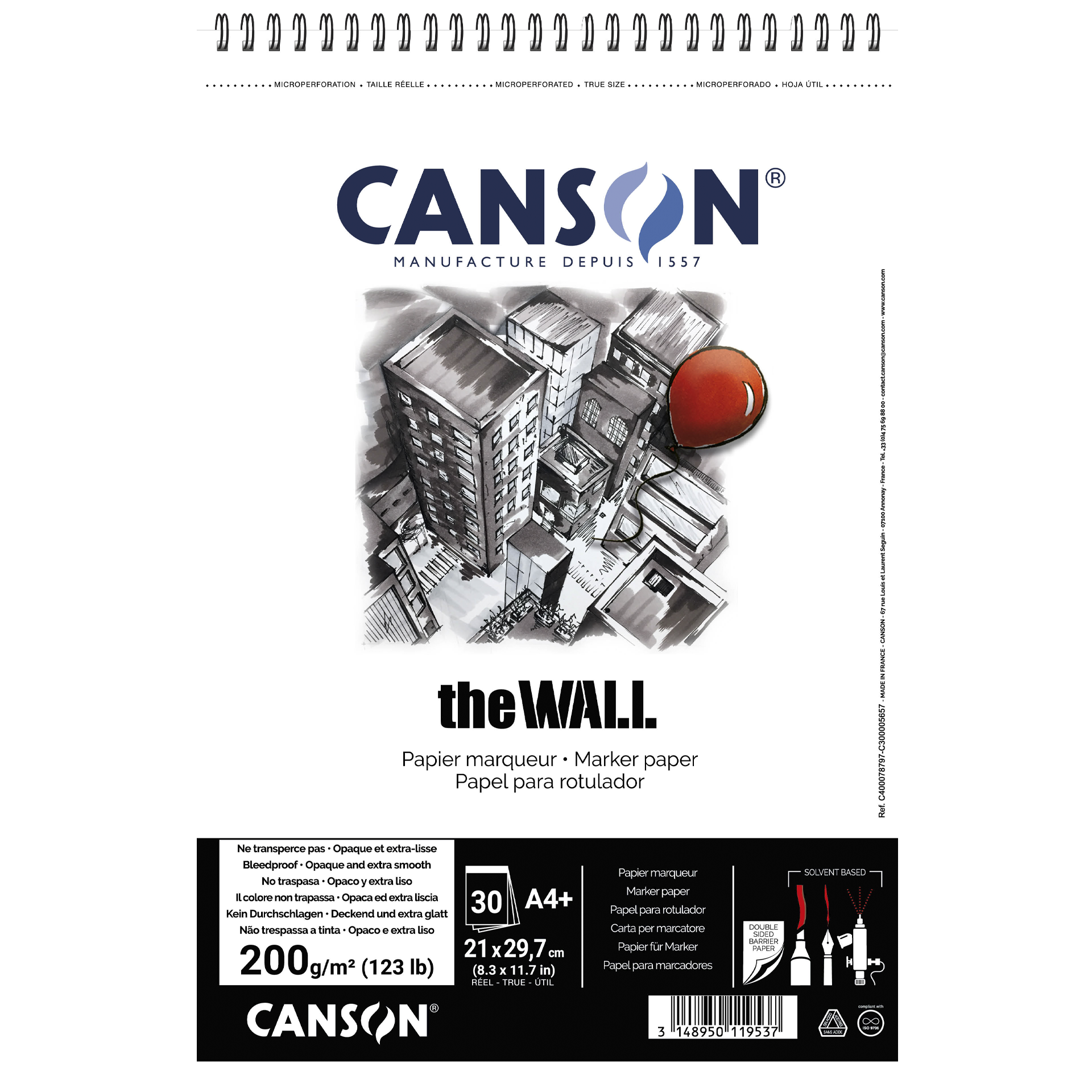 Canson Markerblock The Wall, A4