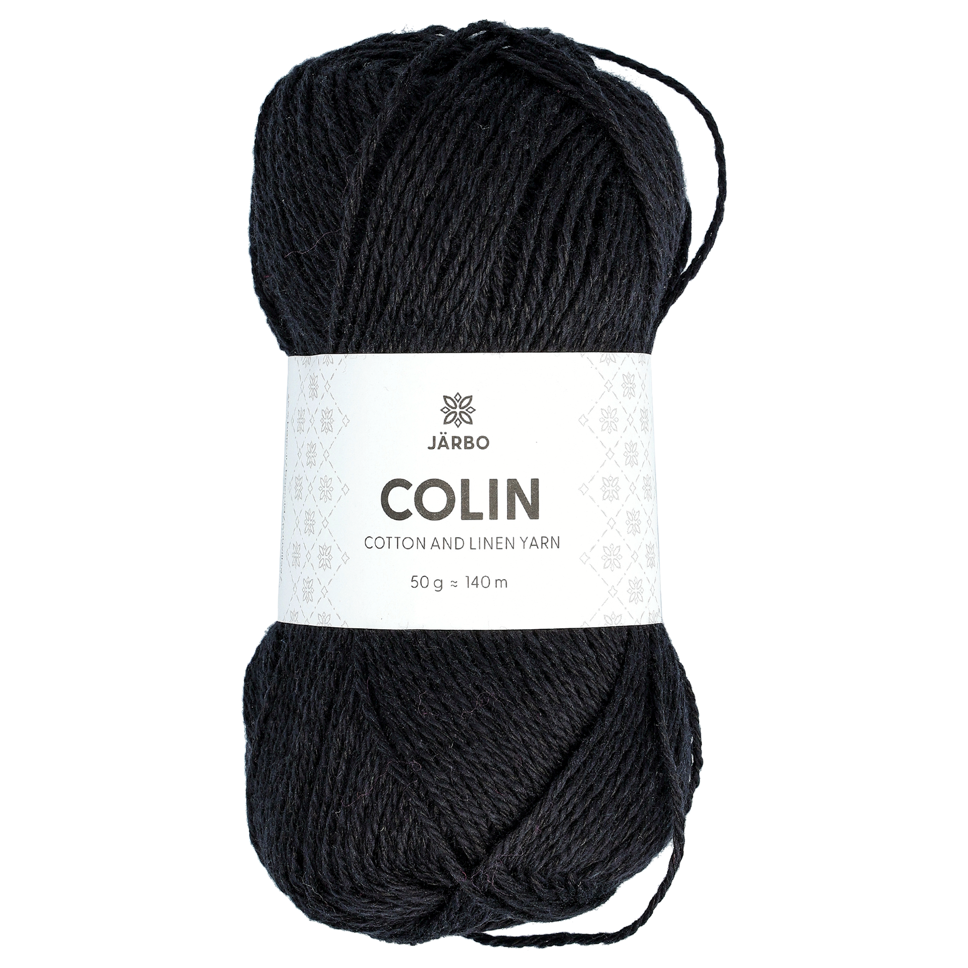 Colin bomulls/lingarn, black raven