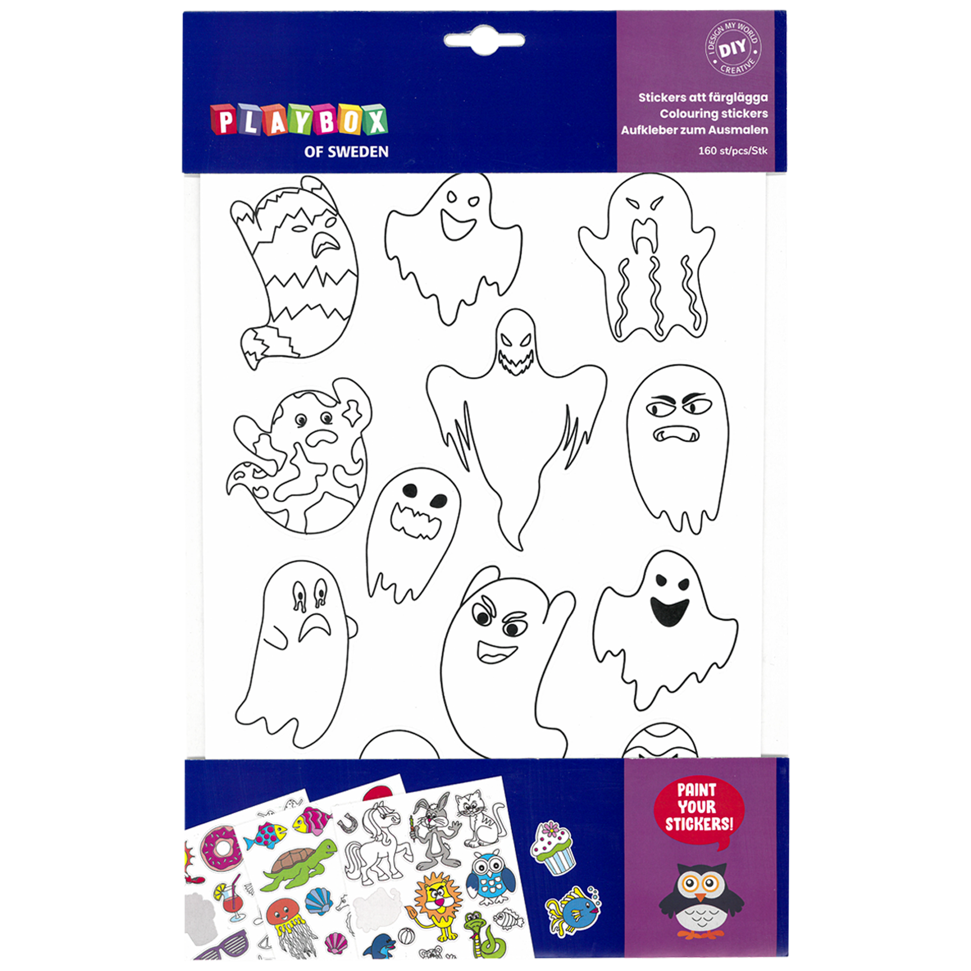 Stickers att färglägga