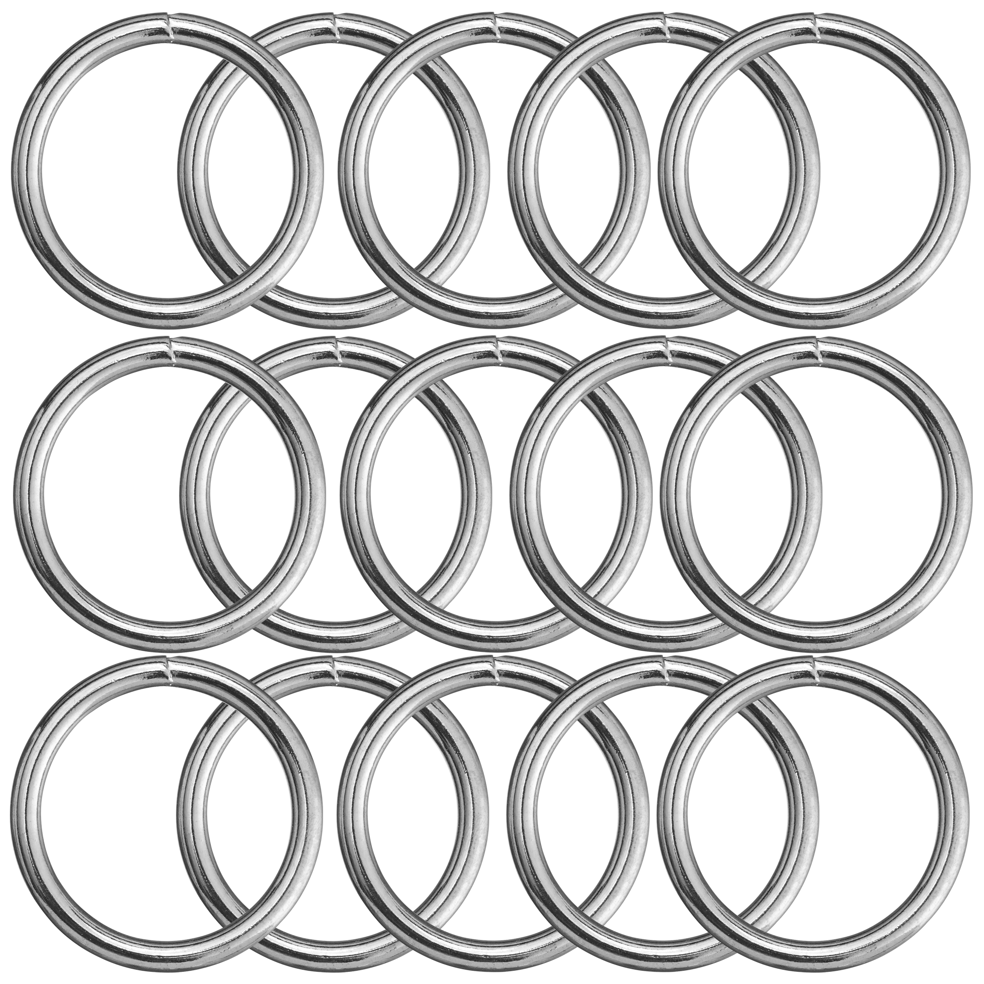 Metallring, förnicklad