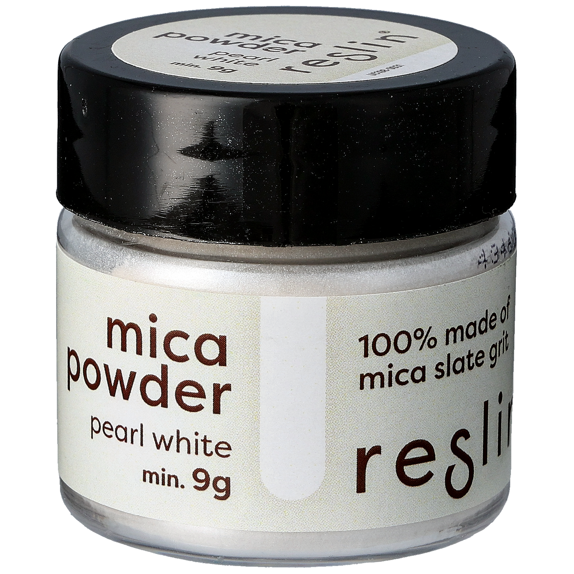 Mica jauhe, helmivalkoinen