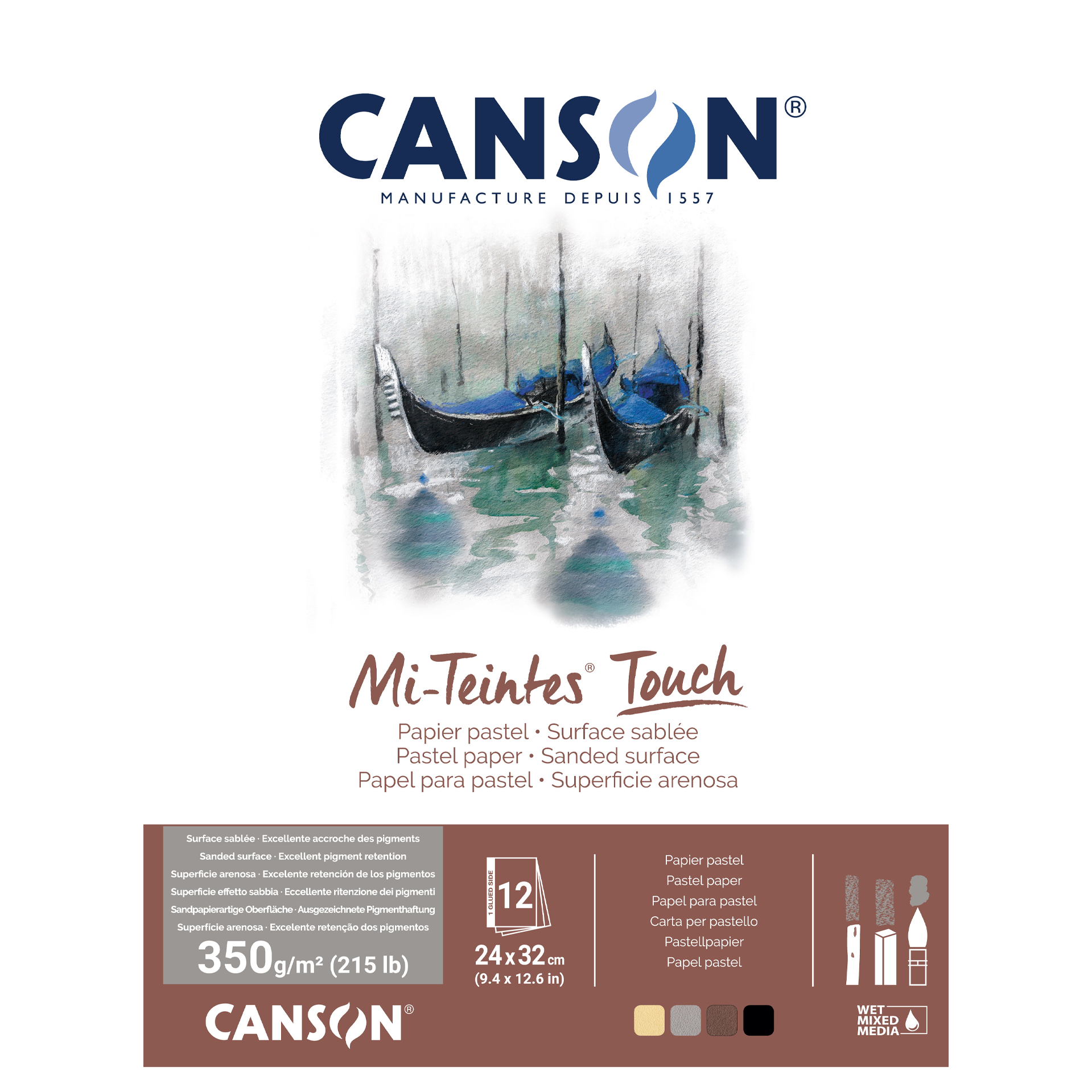Canson Mi-Teintes Touch pastellblock, 240x320 mm