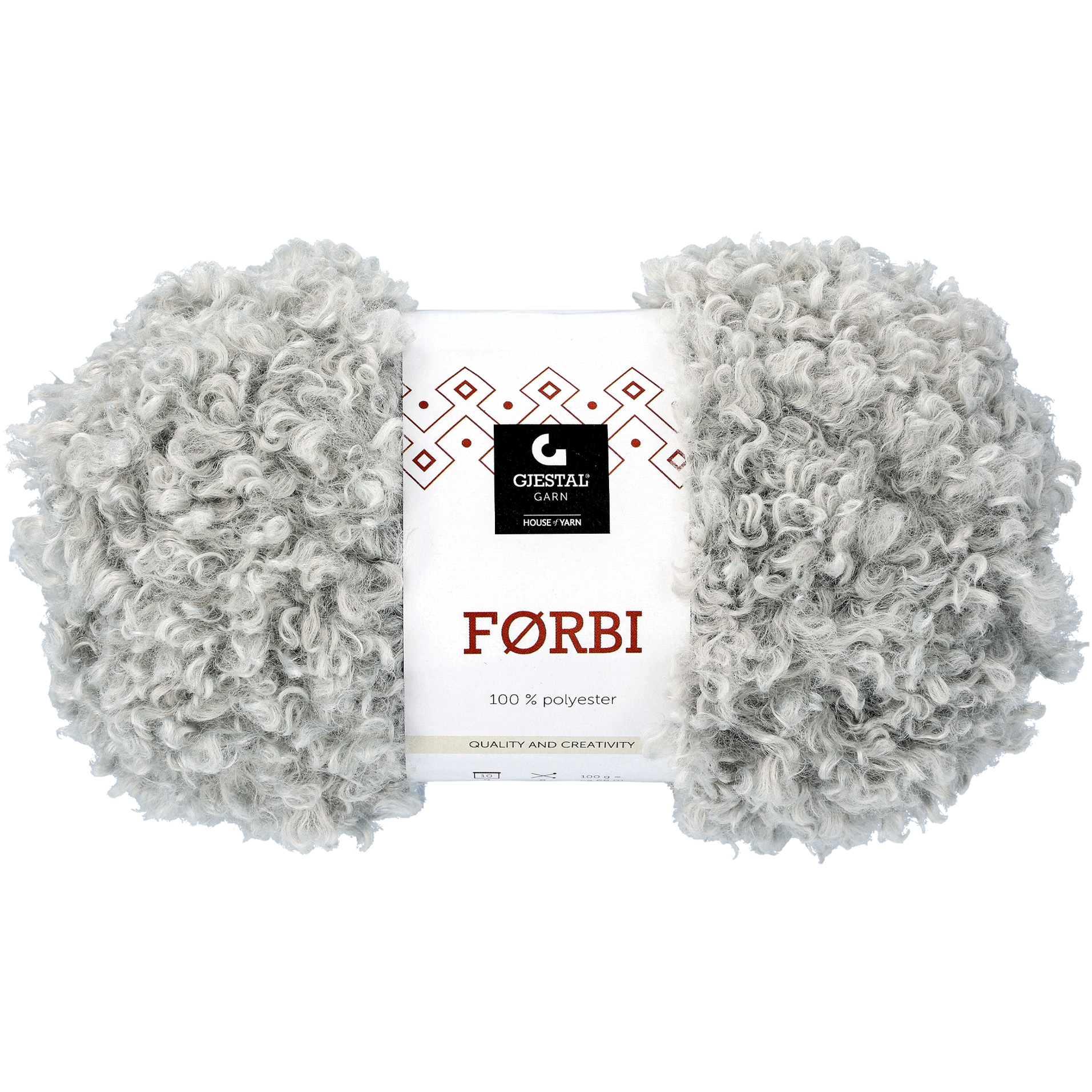 Førbi pelsgarn, lys grå