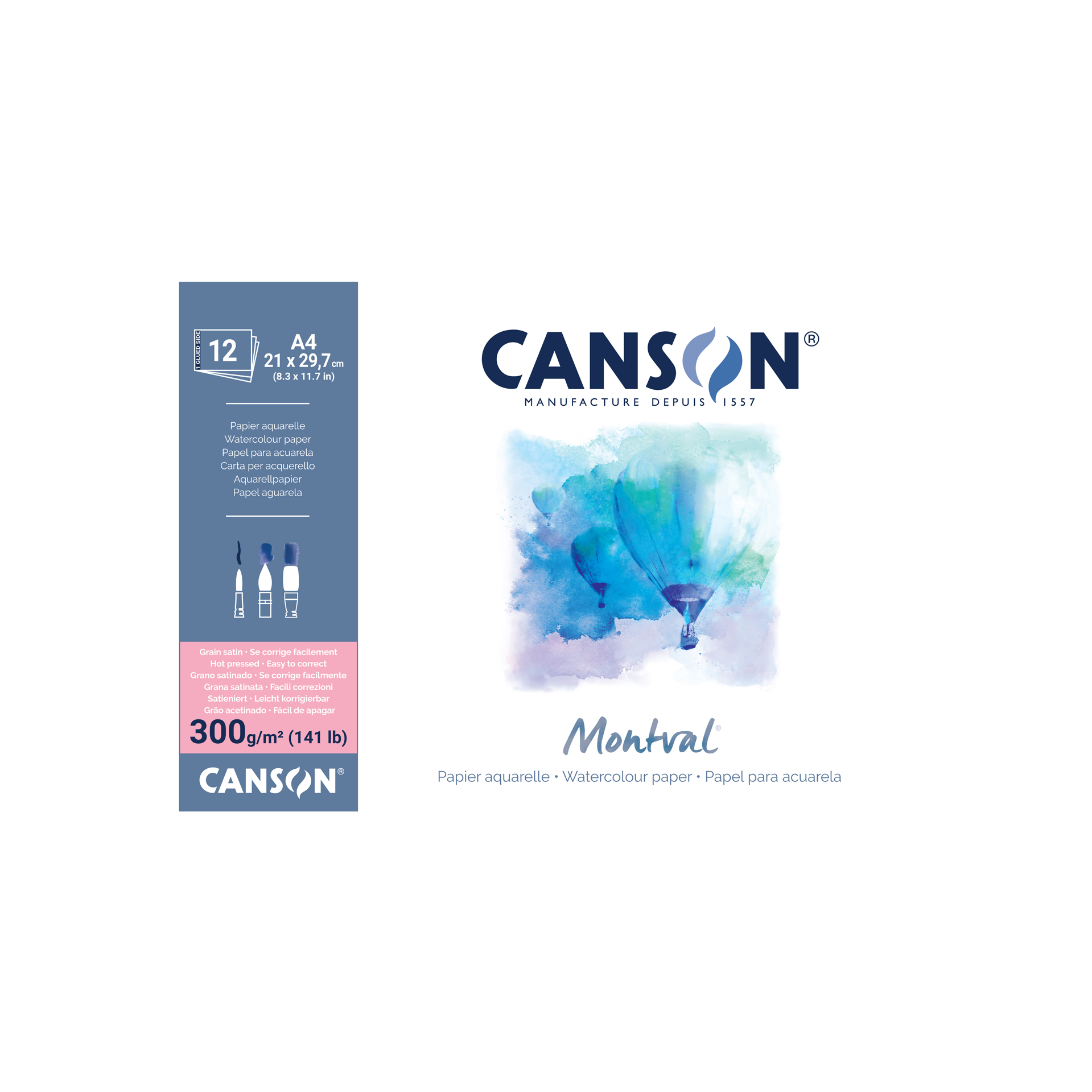 Canson Akvarelblok Montval, A4