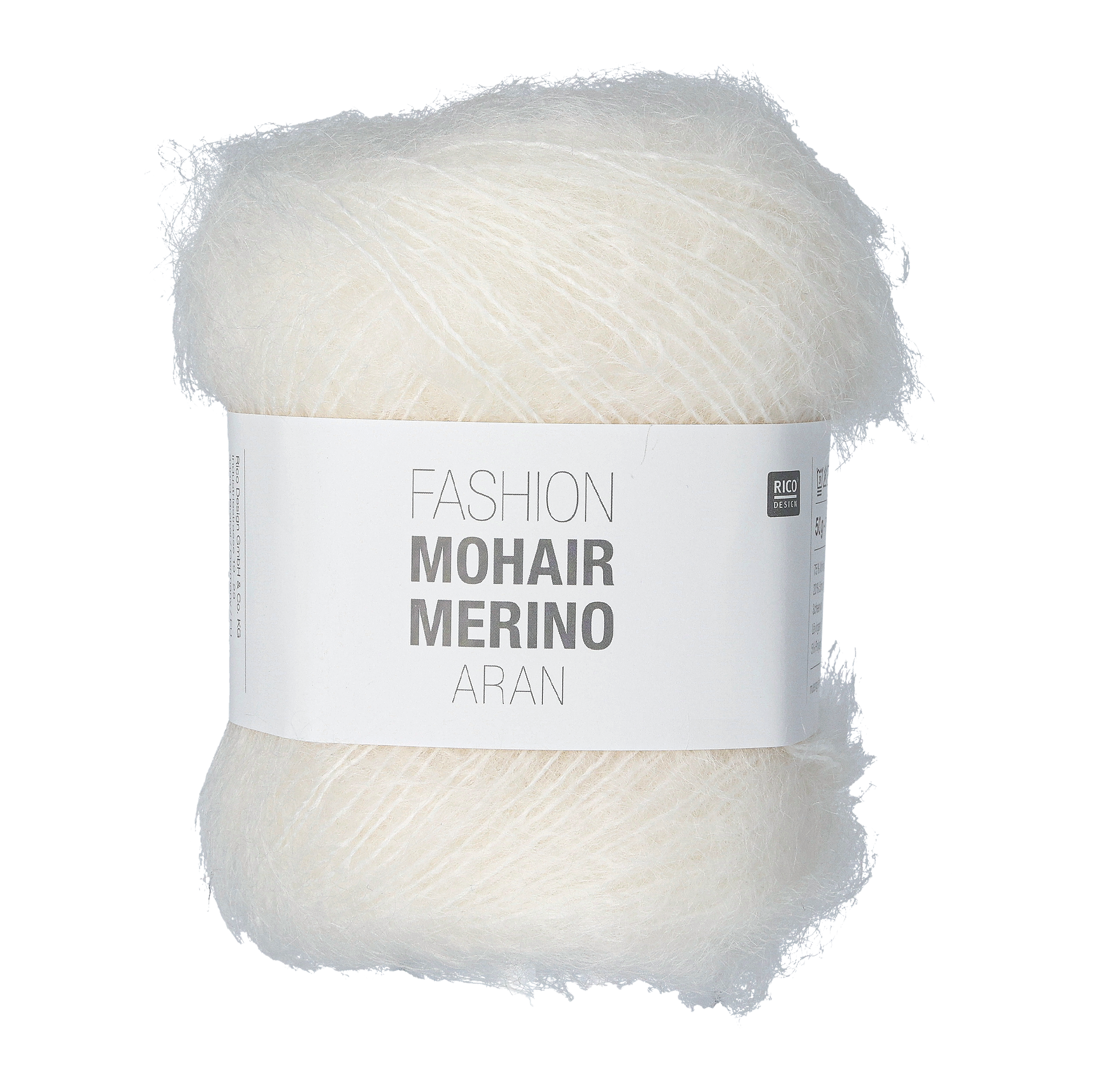 Fashion Mohair Merino Aran, Vit