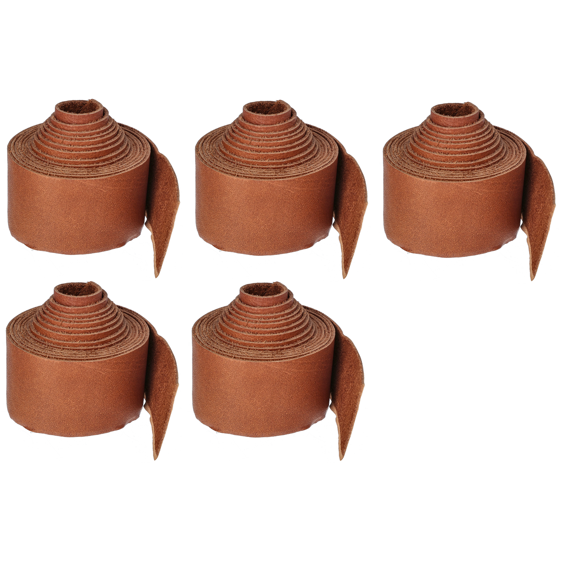 Omviklingsstrimmel læder Brun, 10 m