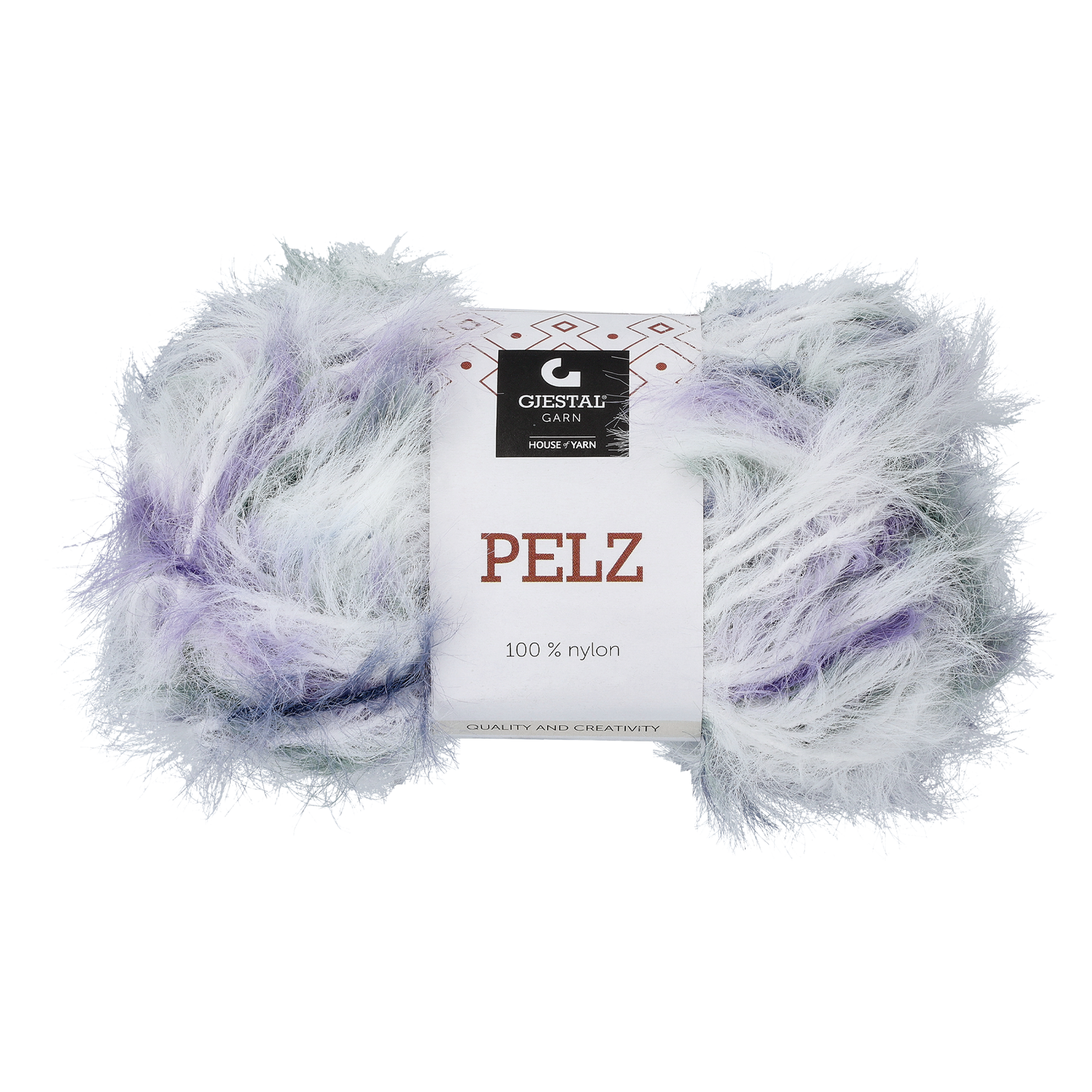 Pelz pelsgarn, blå/lavendel