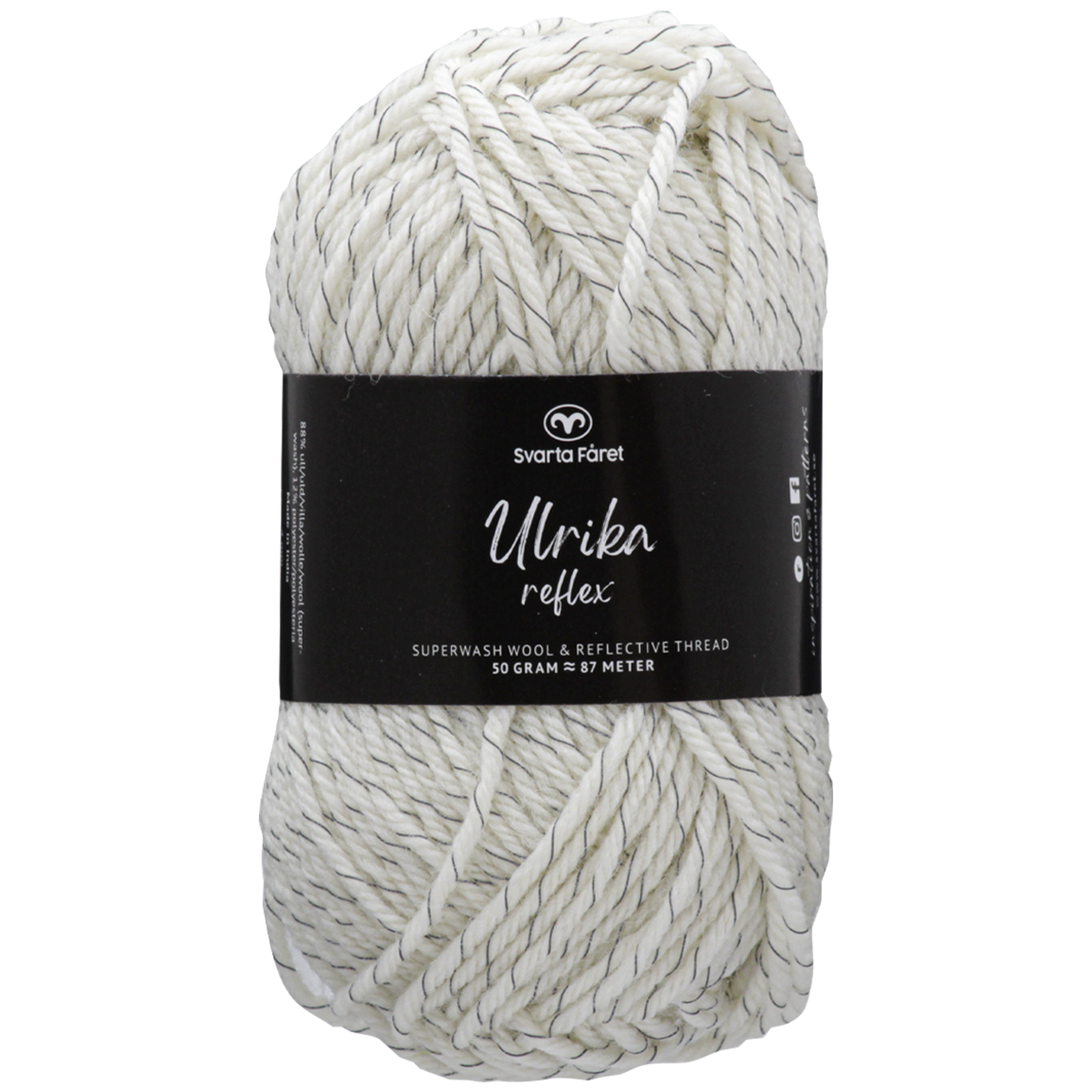 Ulrika heijastava villalanka, valkaisematon