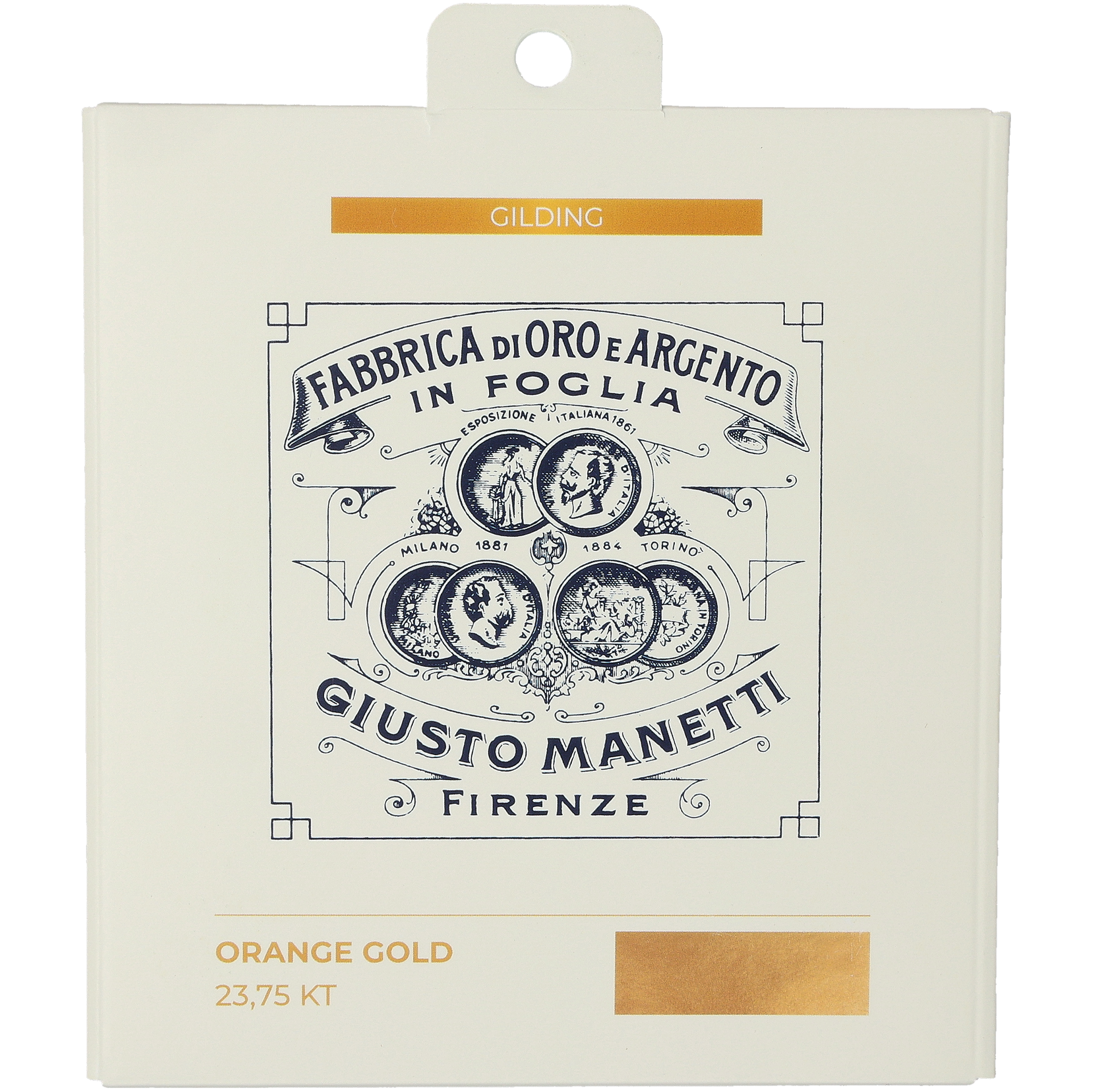 Bladguld 23,75 karat, 5 ark