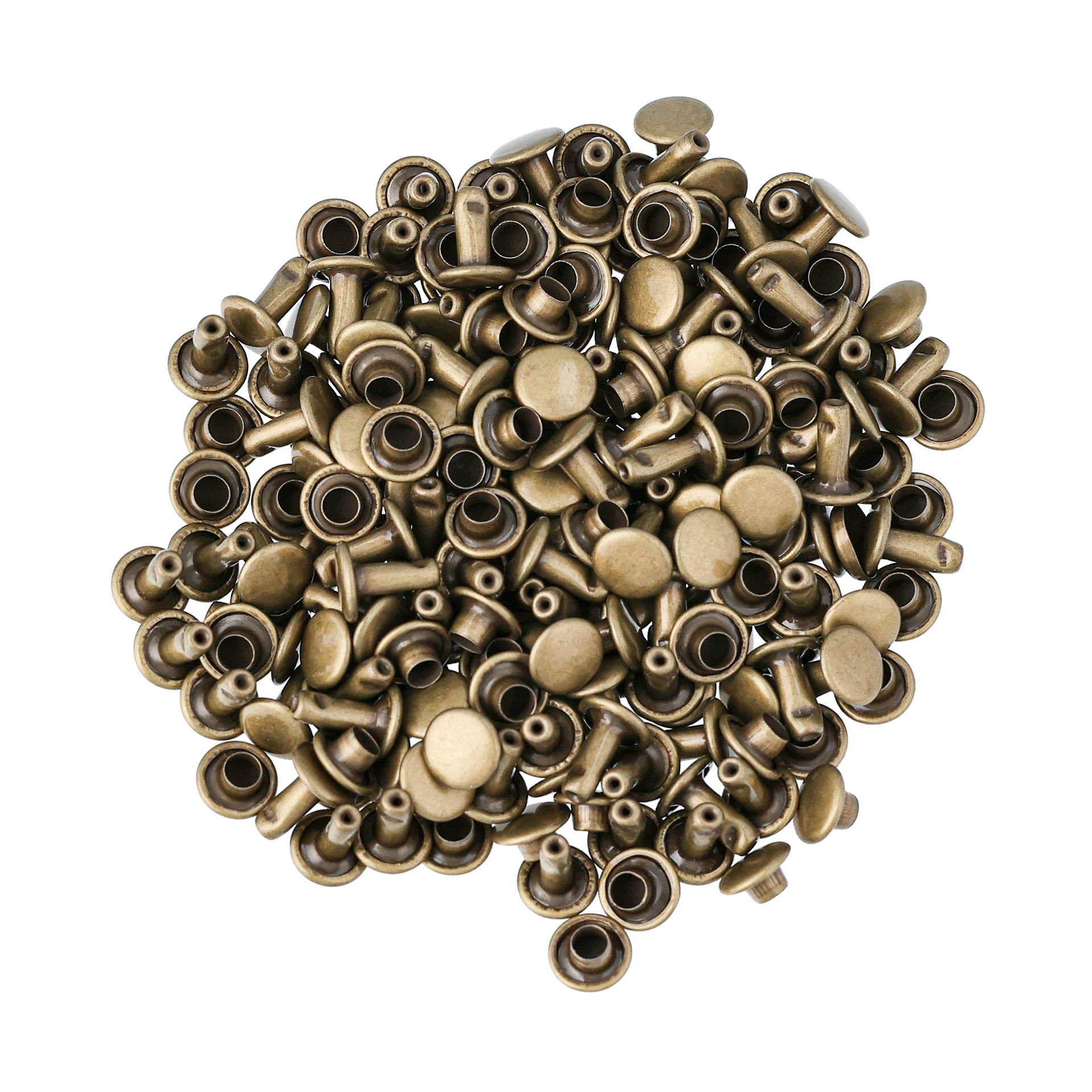 Kaksoisniitti samanpuoliset, antiikki messinki