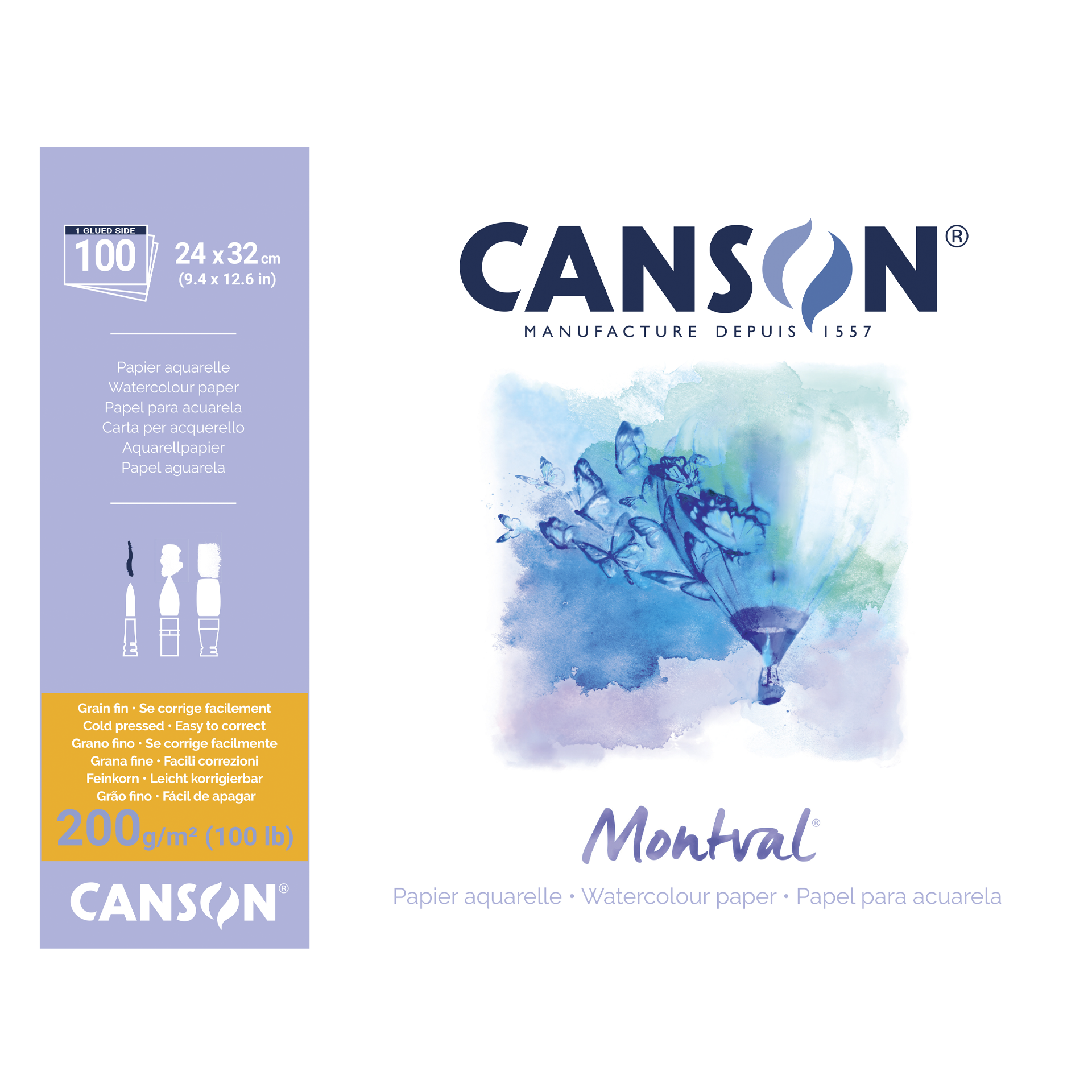 Canson Akvarellblock Montval, 240x320 mm