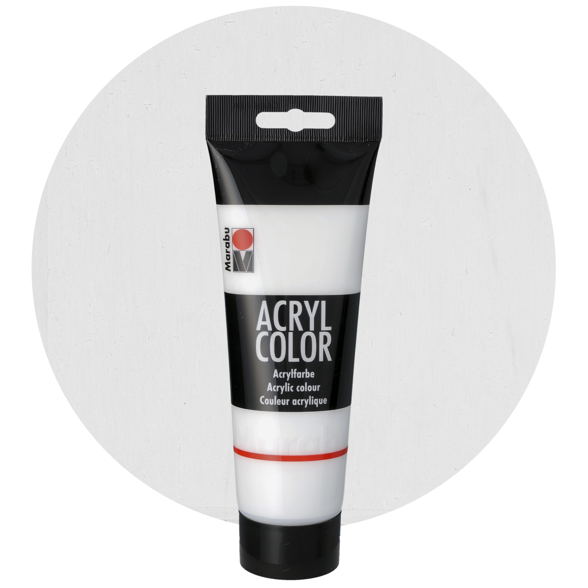 Akryyliväri, valkoinen