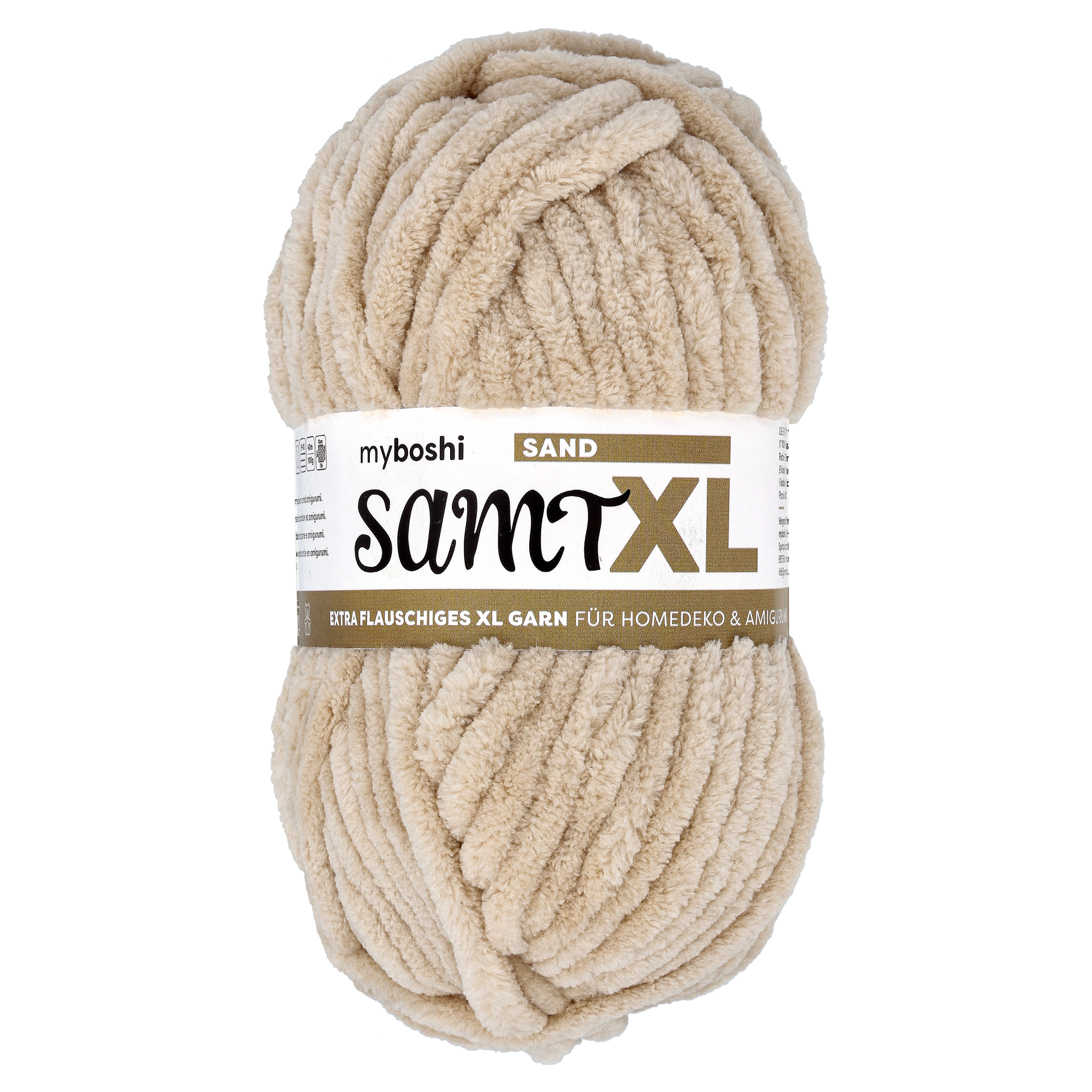 MyBoshi SAMT XL fløyelsgarn, lys beige