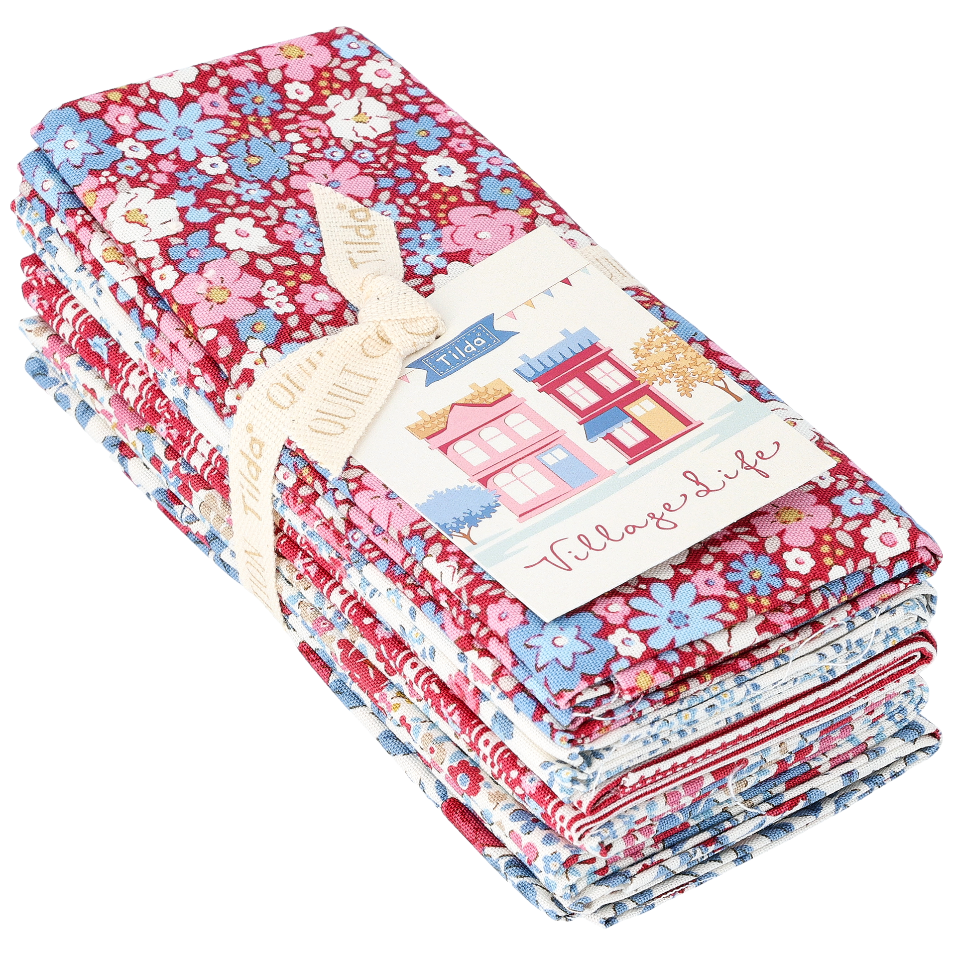 Tilda Fat Quarter, burgunder