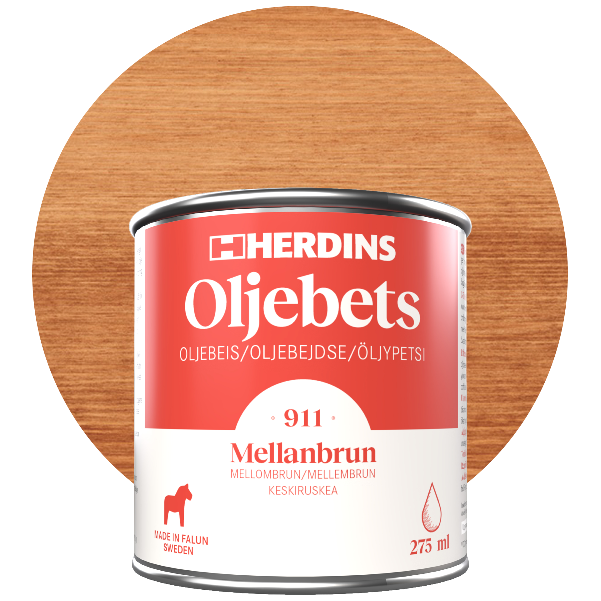 Herdins Öljypetsi, keskiruskea
