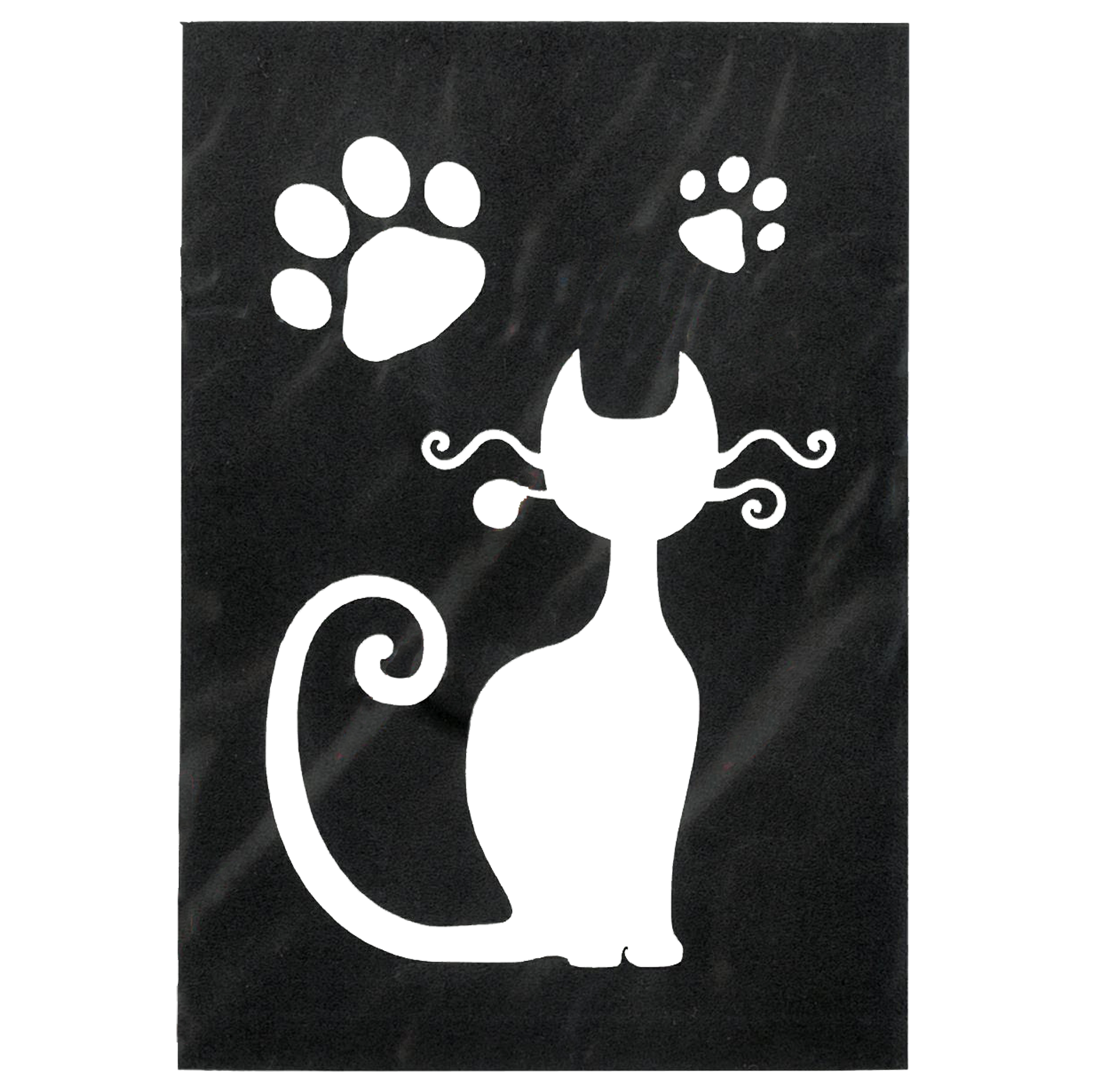 Lille selvklæbende stencil, kat