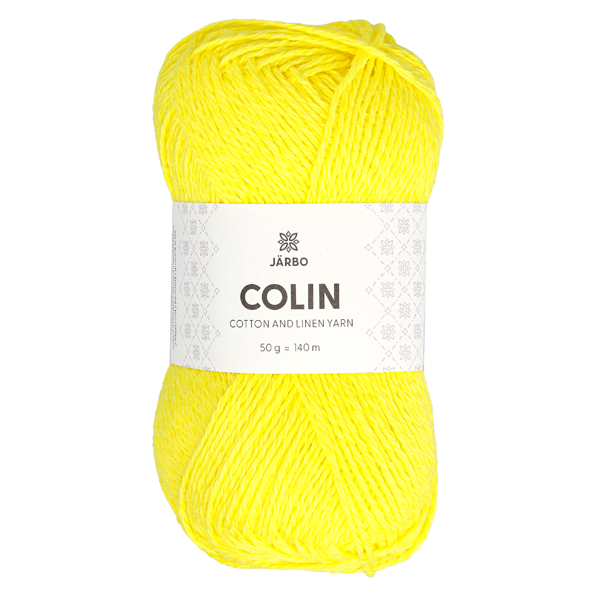 Colin bomulds-/hørgarn, yellow crown