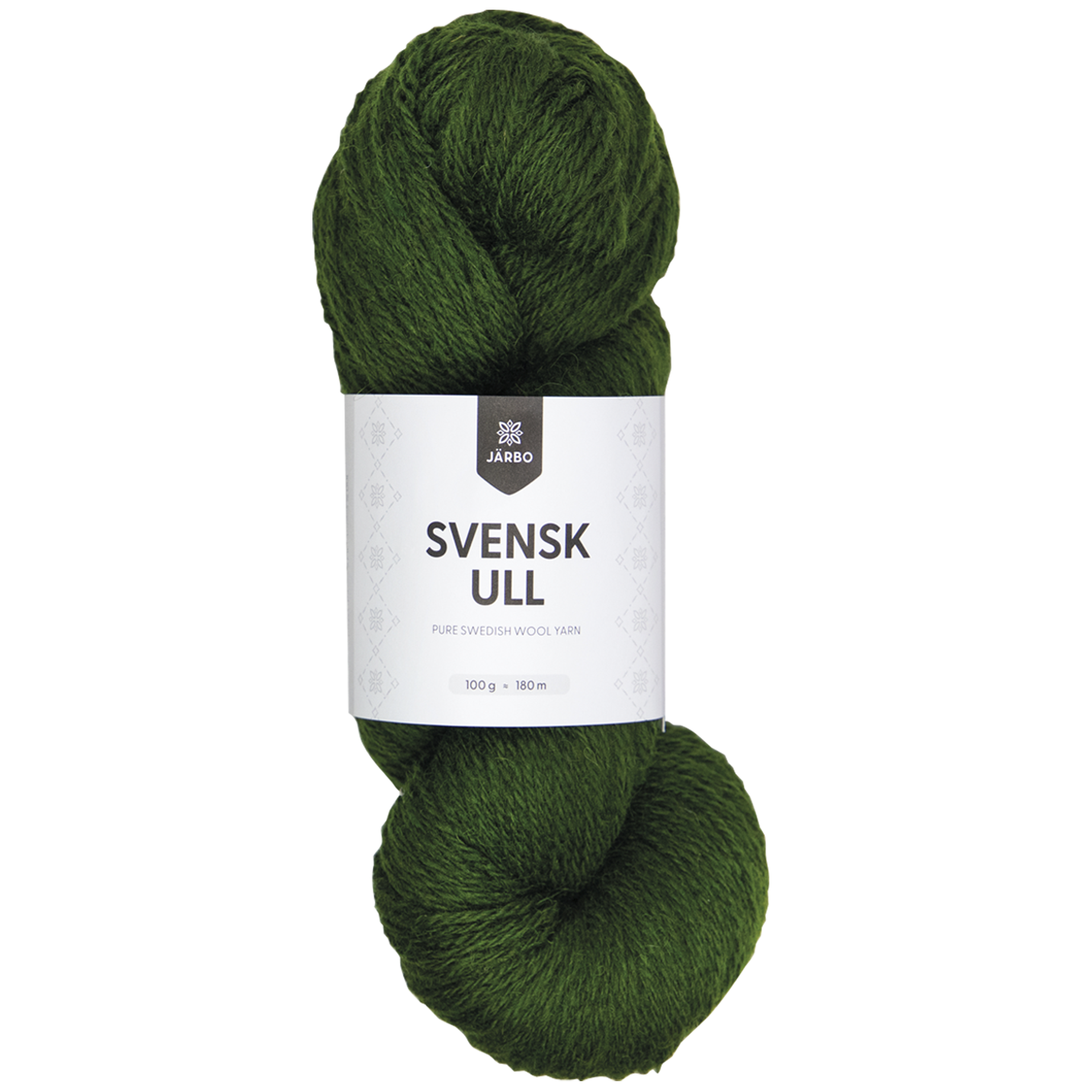 Järbo Svensk ull, ullgarn, Pine tree green