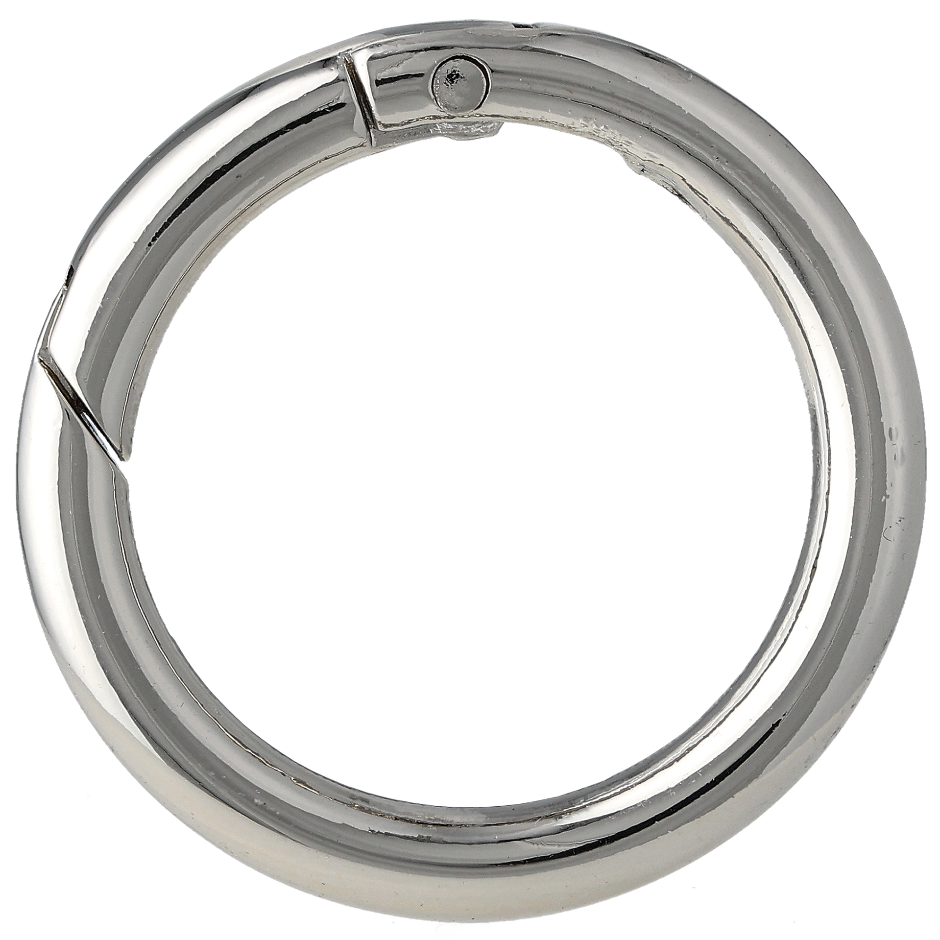 Ringlås, silverfärgad