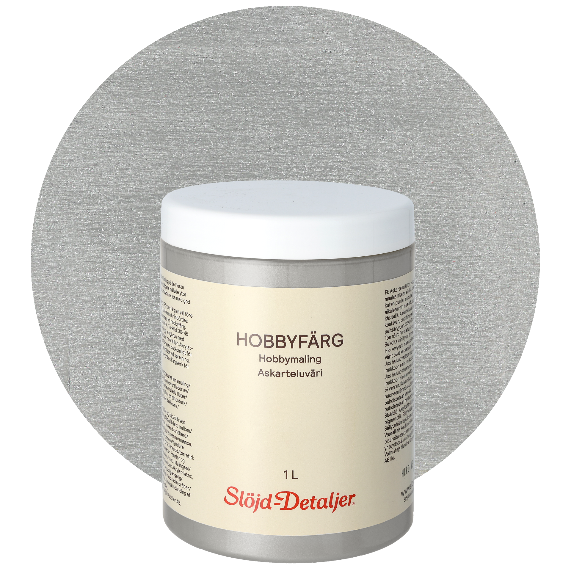 Hobbyfärg, silver