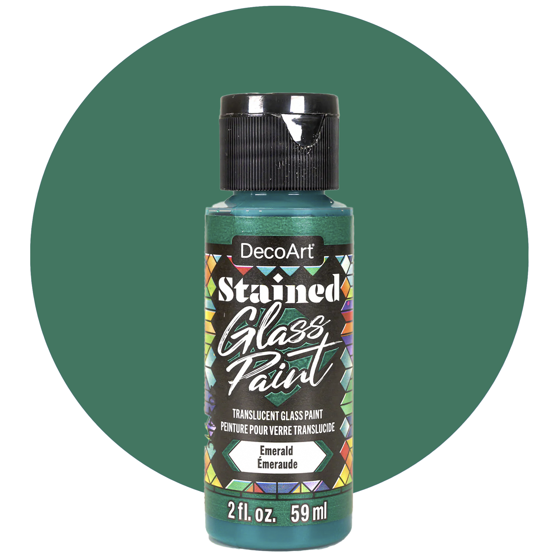 Deco Art Stained glass paint, Emerald