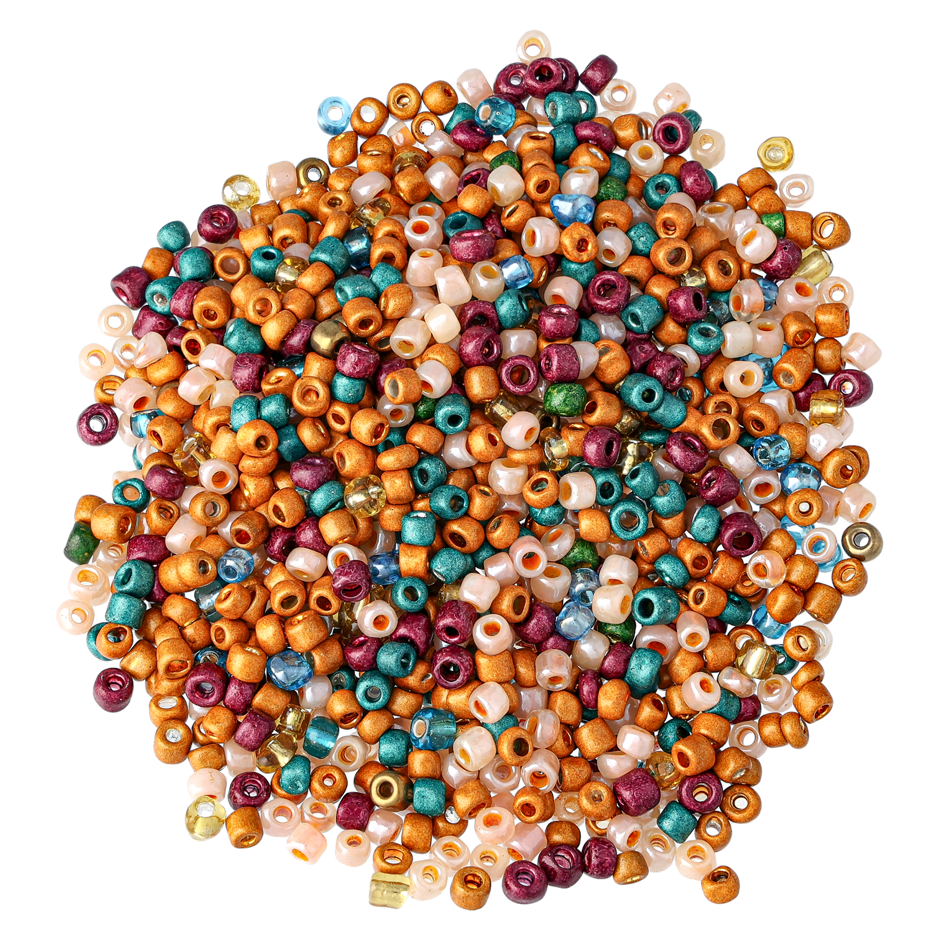 Rocaillesperler 6/0, blandede farver
