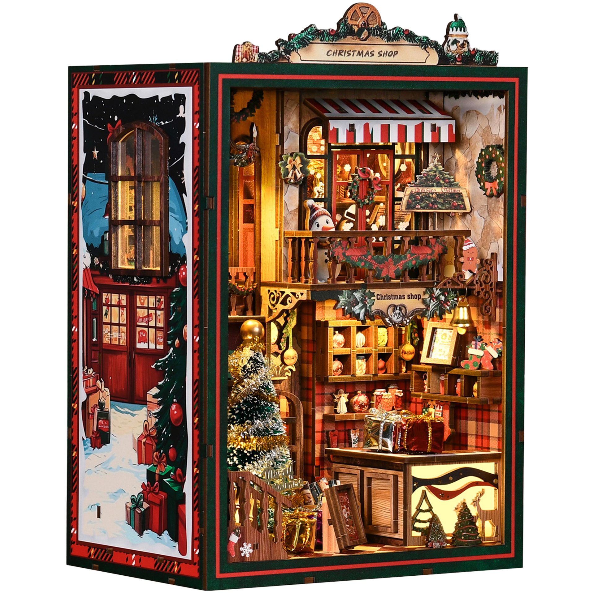 DIY Book Nook Christmas shop