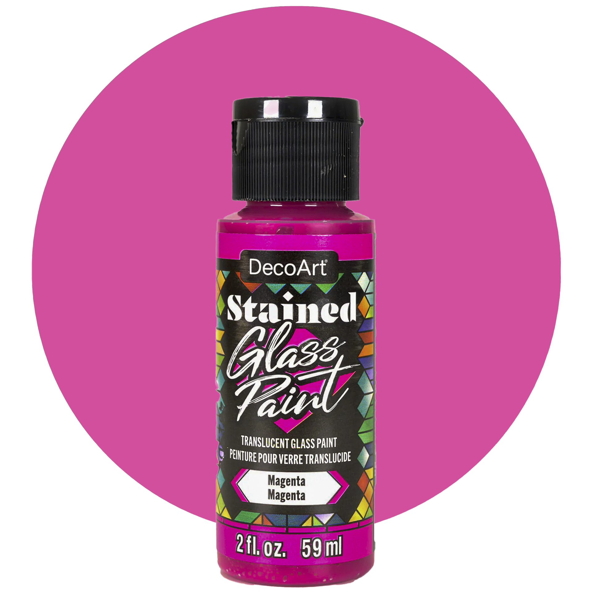 Deco Art Stained glass paint, Magenta
