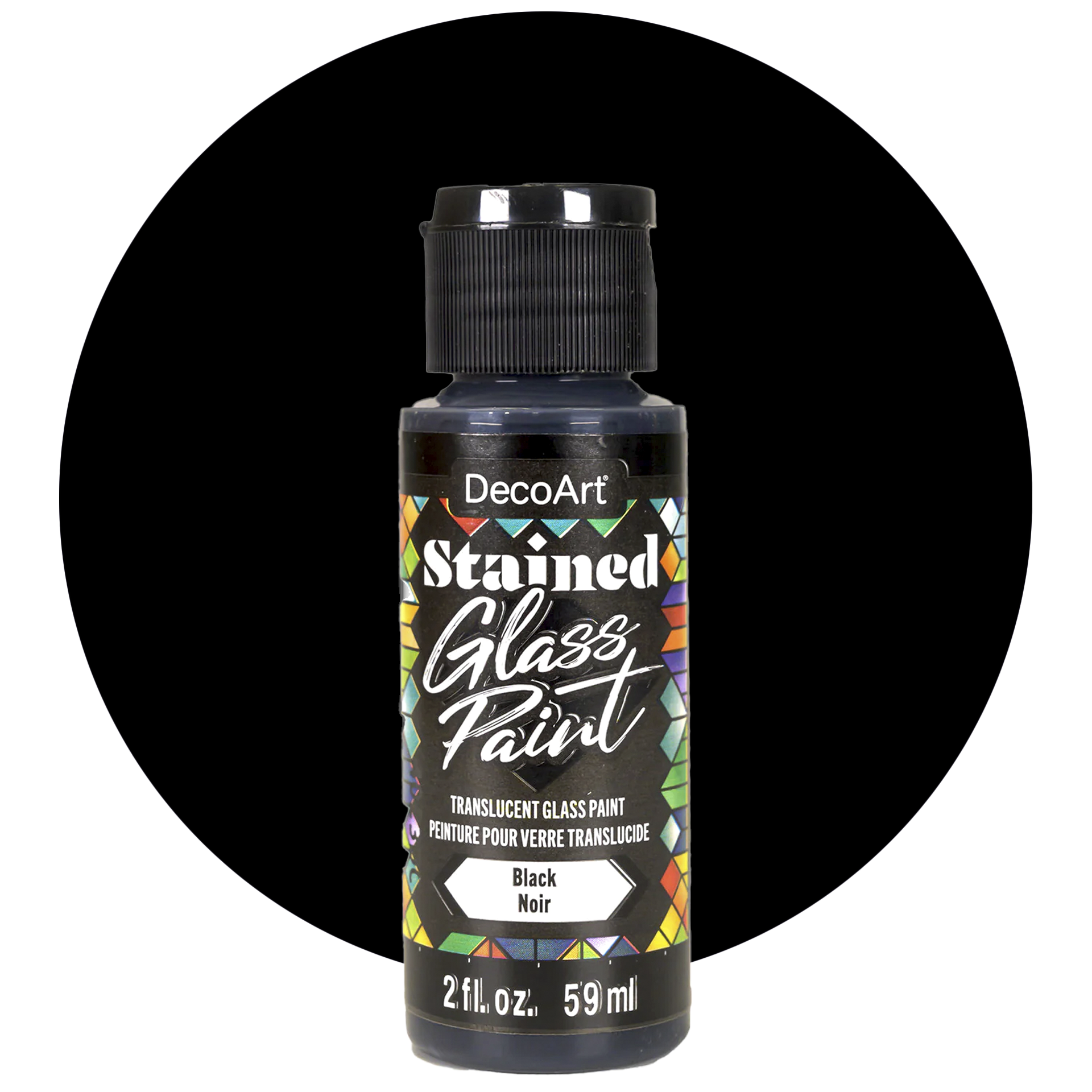 Deco Art Stained glass paint, Black