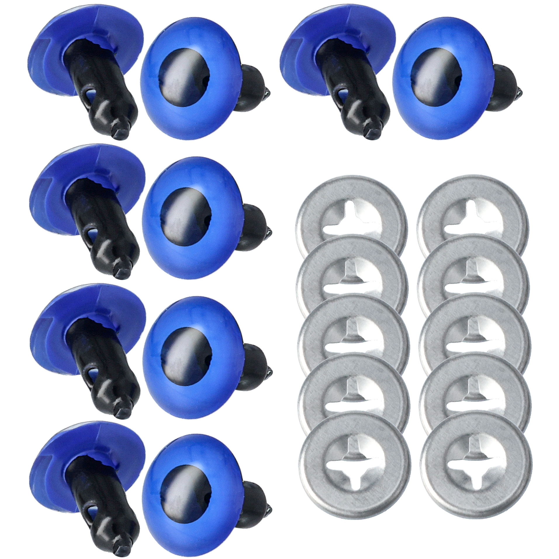 Sikkerhedsøjne, blå