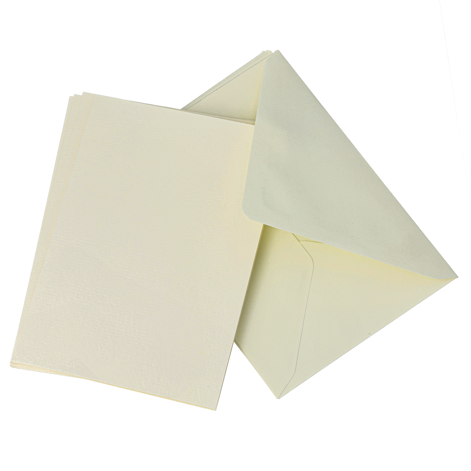 Kort och kuvert Premium, creme