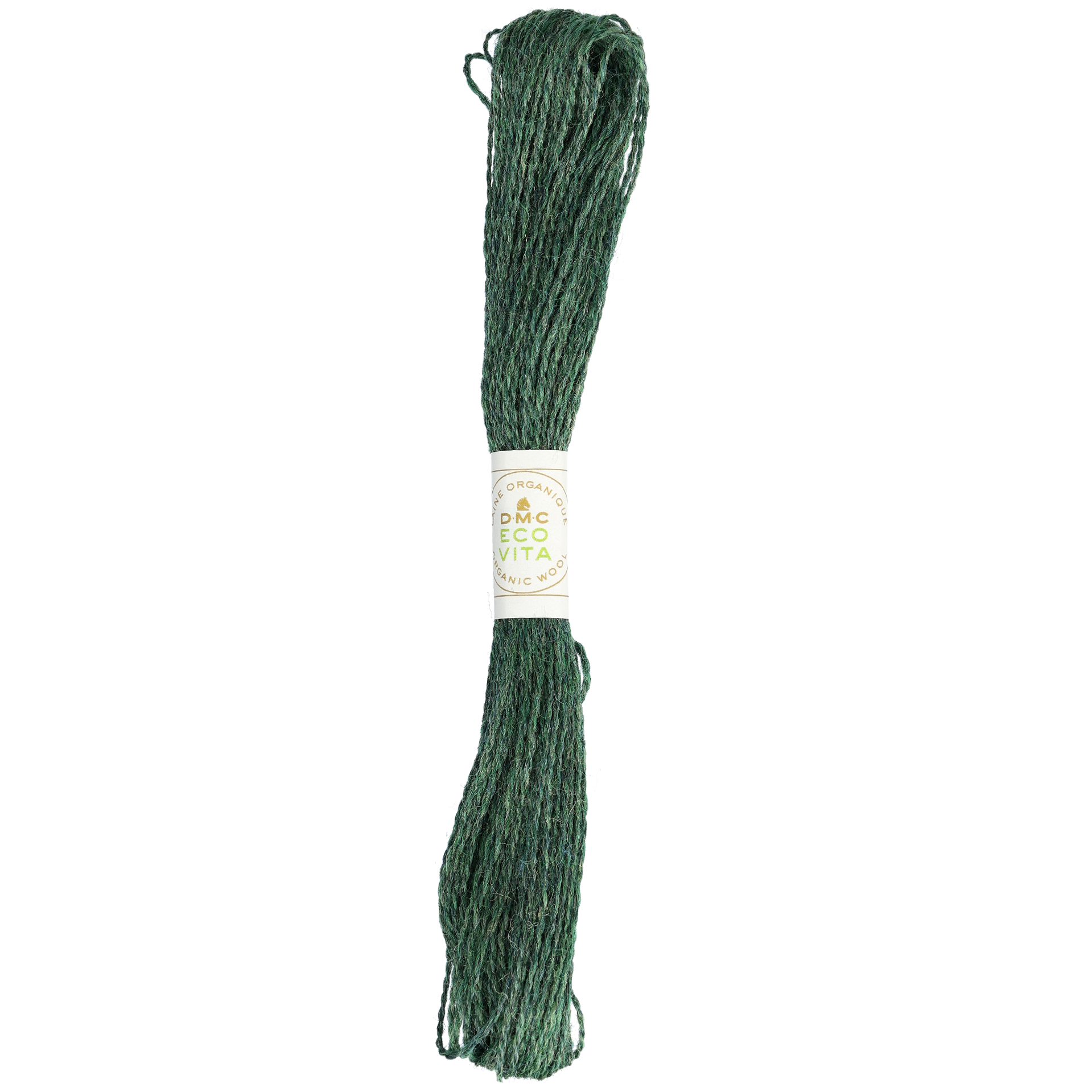 Ullbroderigarn Eco Vita, skogsgrön