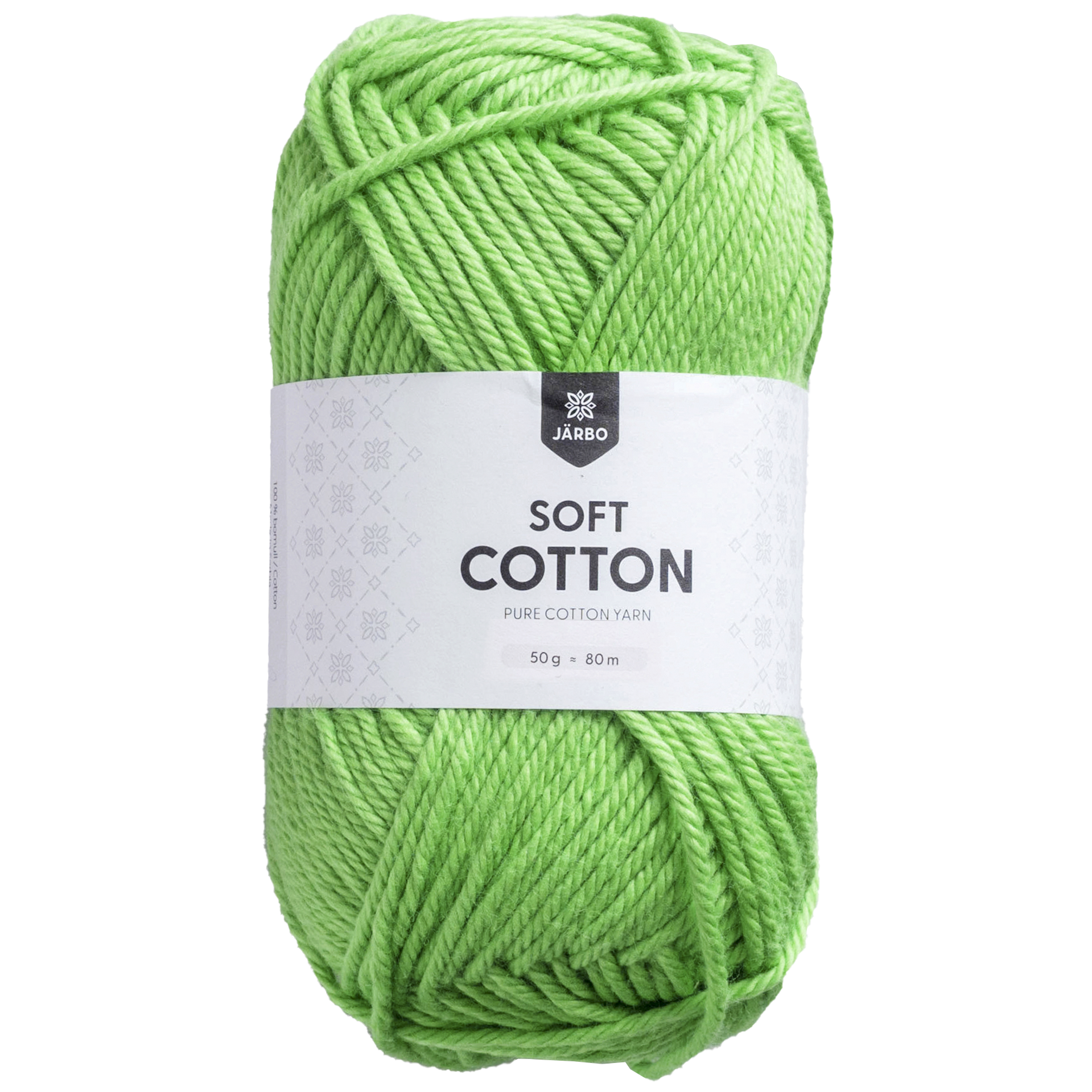 Järbo Soft cotton, bomuldsgarn, limegrøn