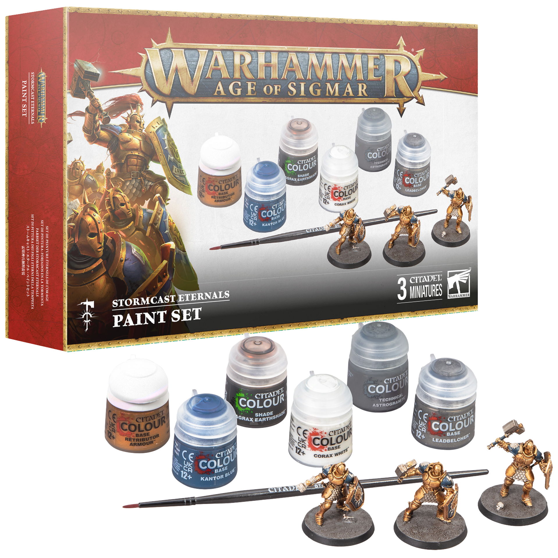 Warhammer AOS Stormcast Eternals Paints Set