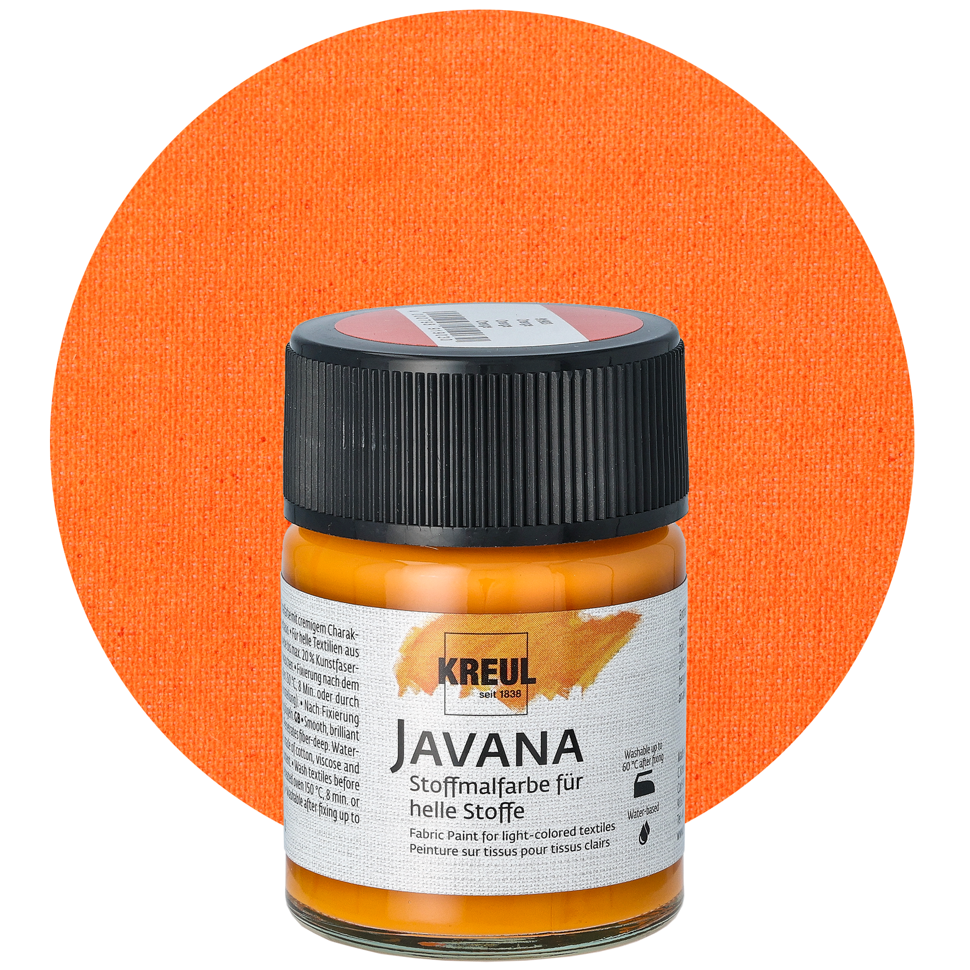 Textilfärg för ljusa tyger, orange