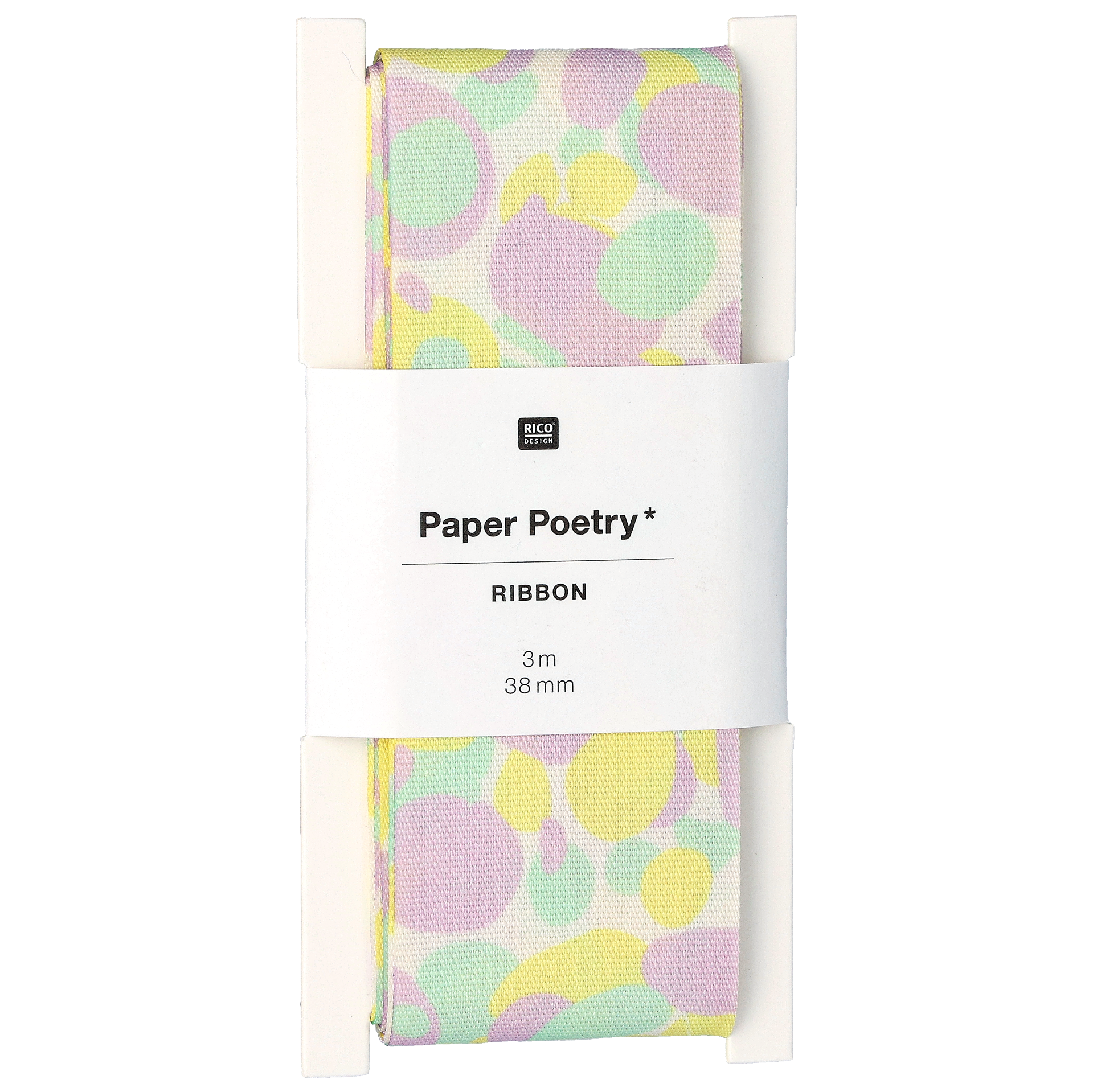 Abstrakt Polyesterband, Gul